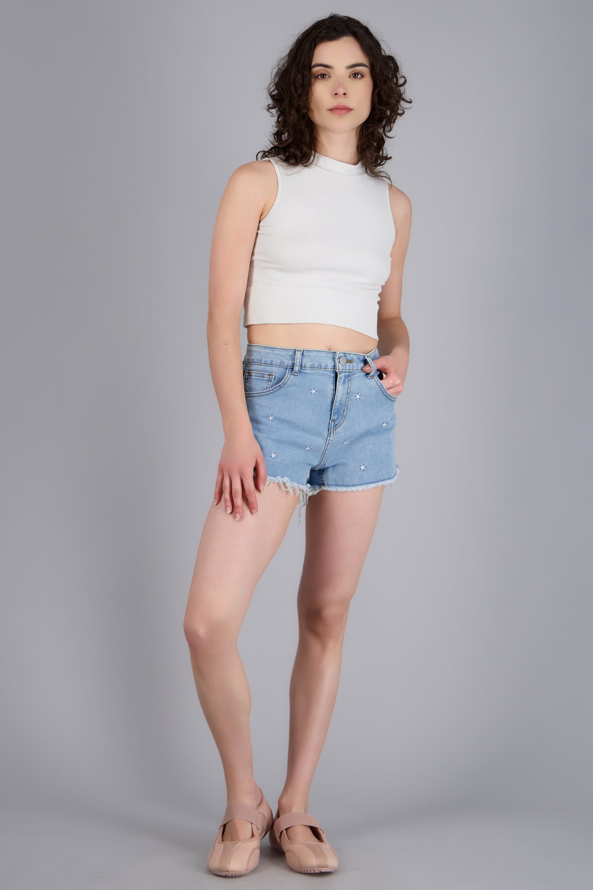 Mini short estrellas LIGHT WASH