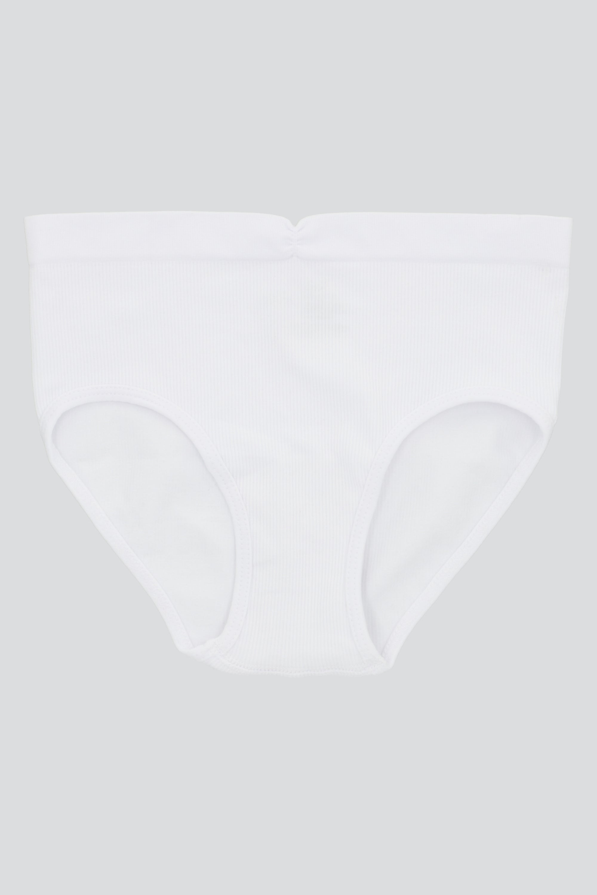 Bikini rib detalle fruncido BLANCO