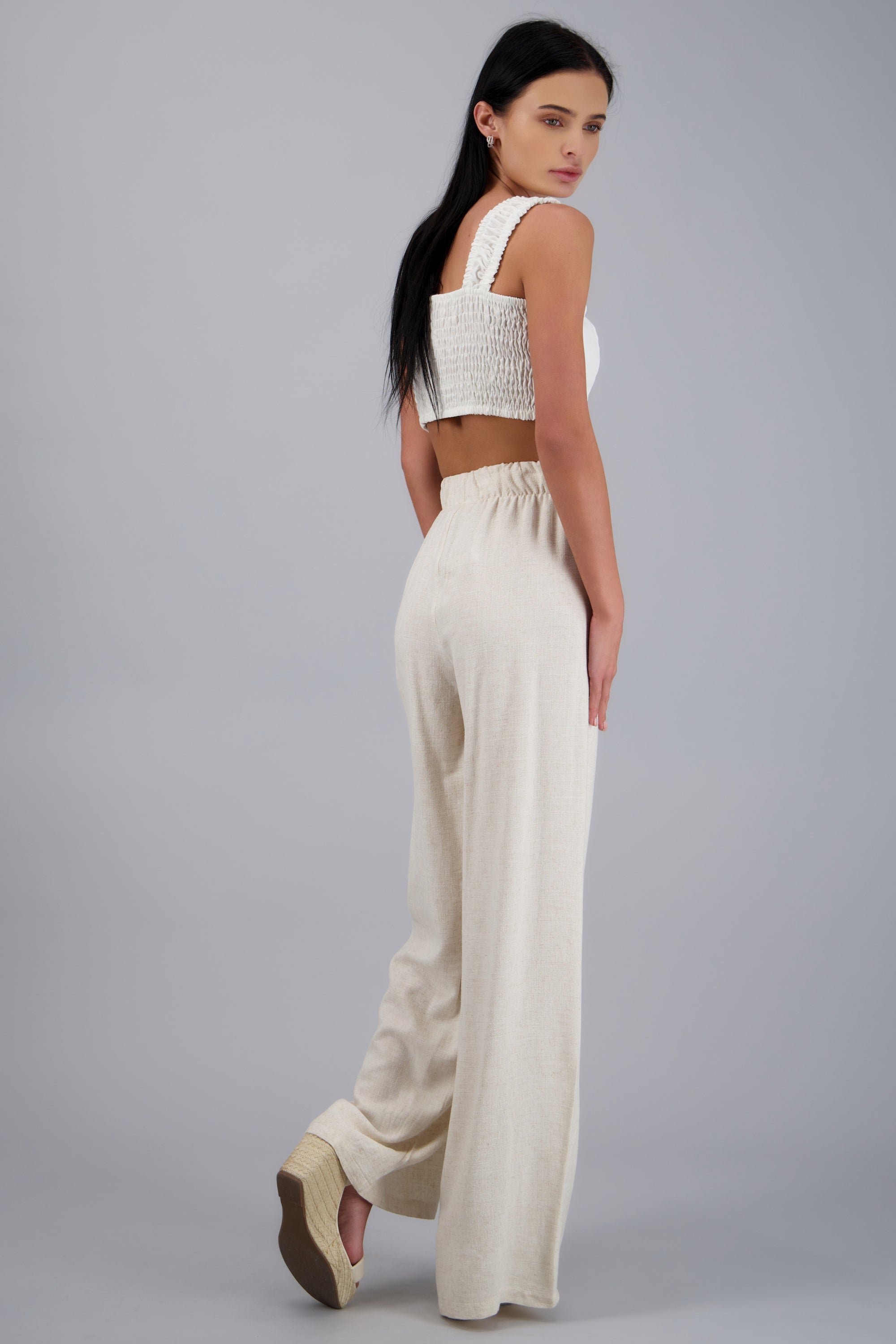 Pantalón wide leg resorte ARENA