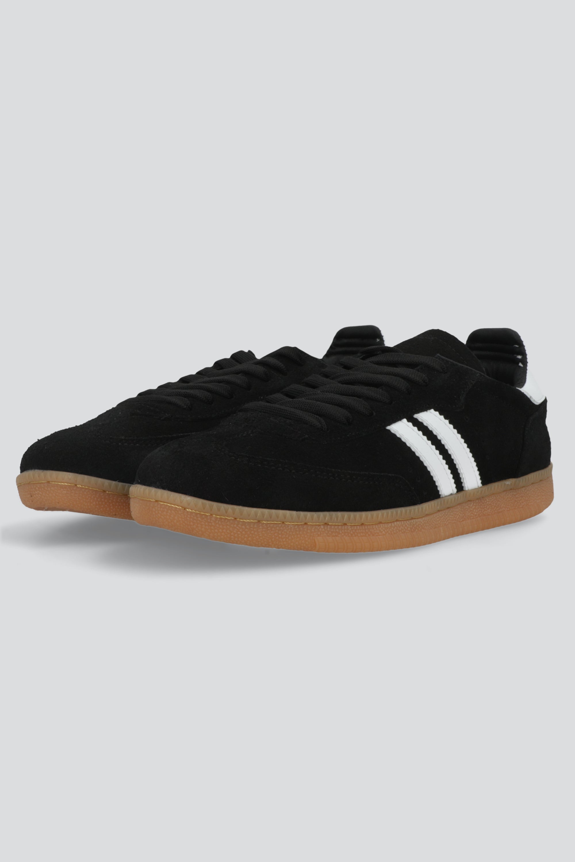Tenis casual gamuza dos lineas NEGRO