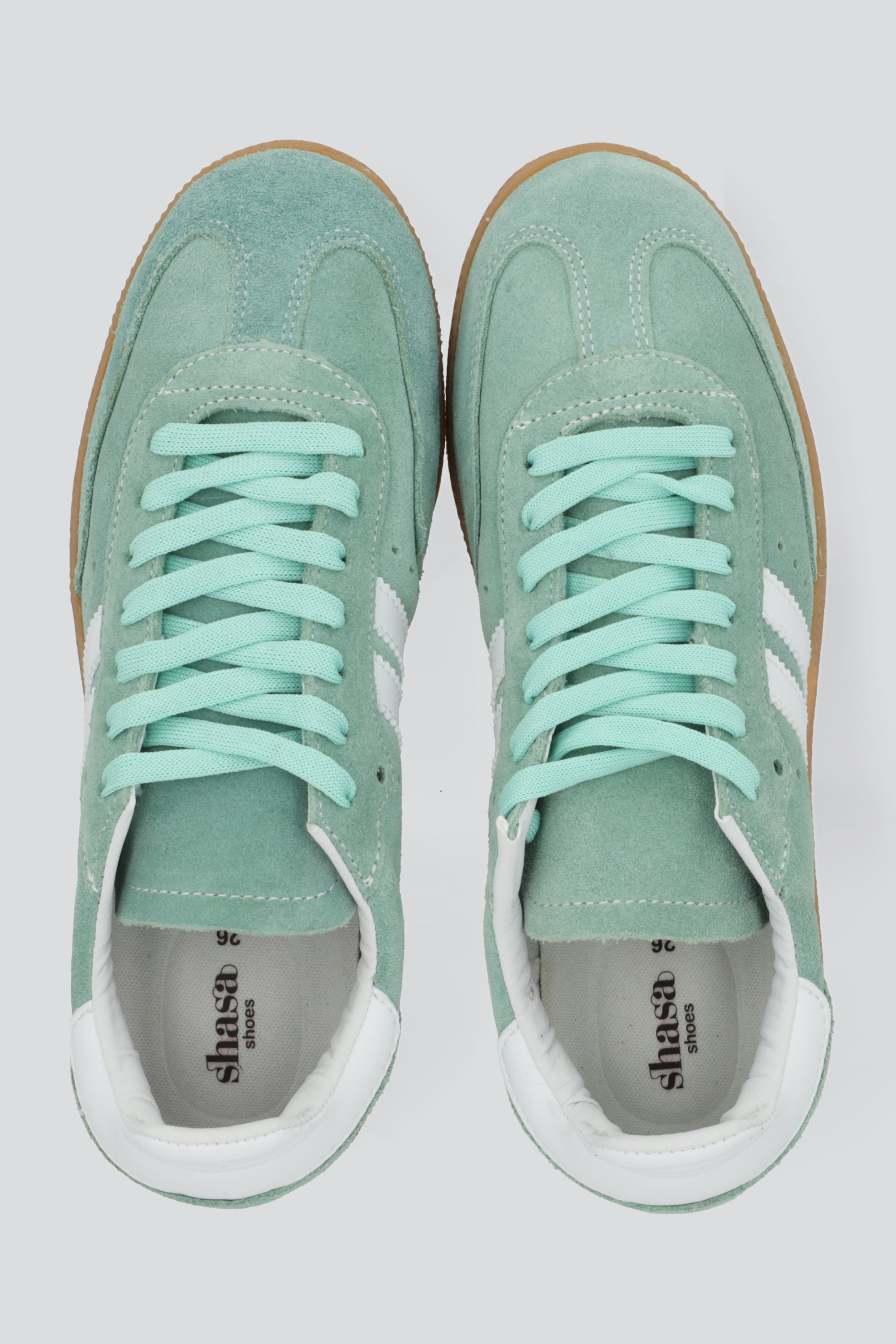 Tenis casual gamuza dos lineas SAGE