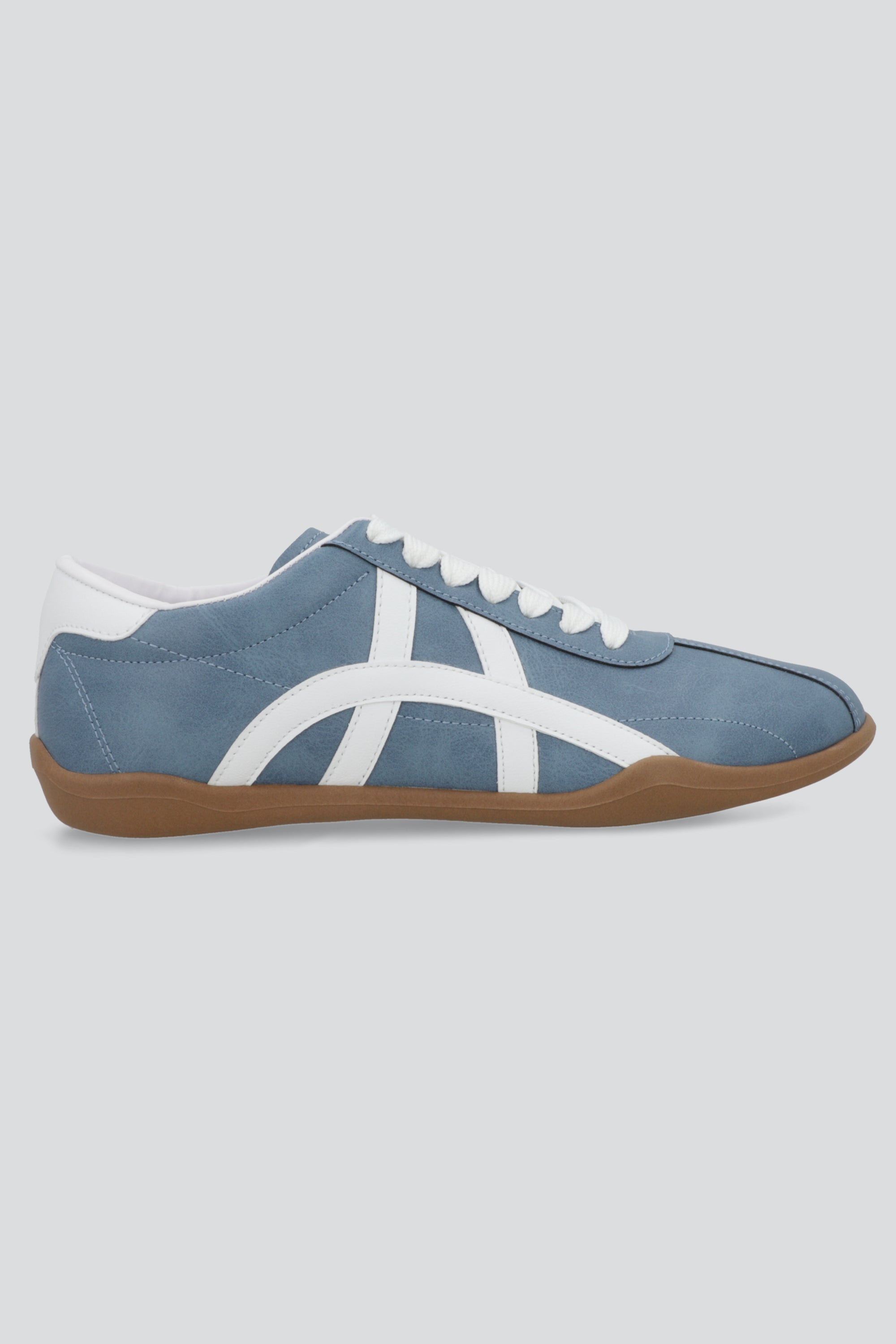 Tenis suela delgada gamucina AZUL