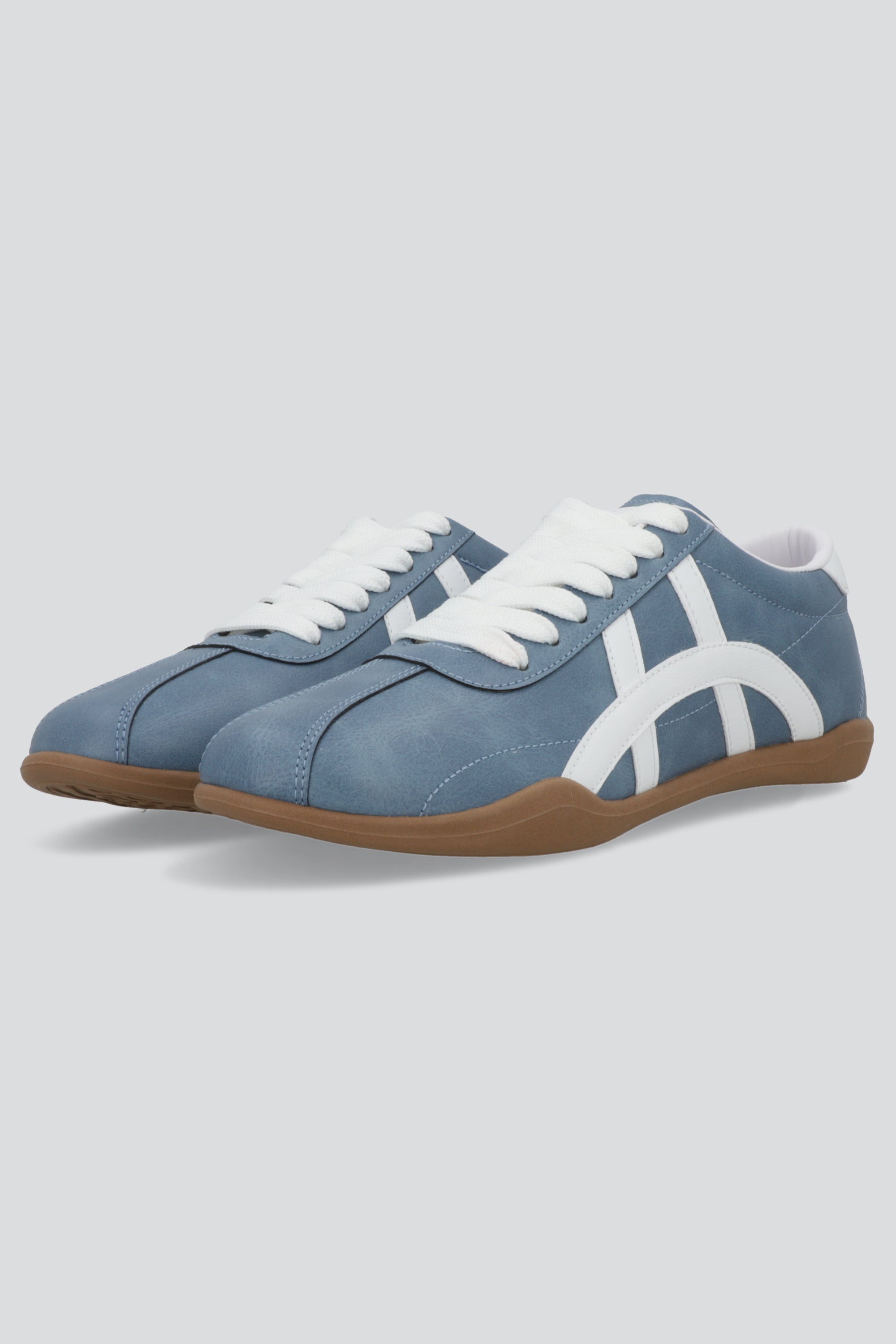 Tenis suela delgada gamucina AZUL