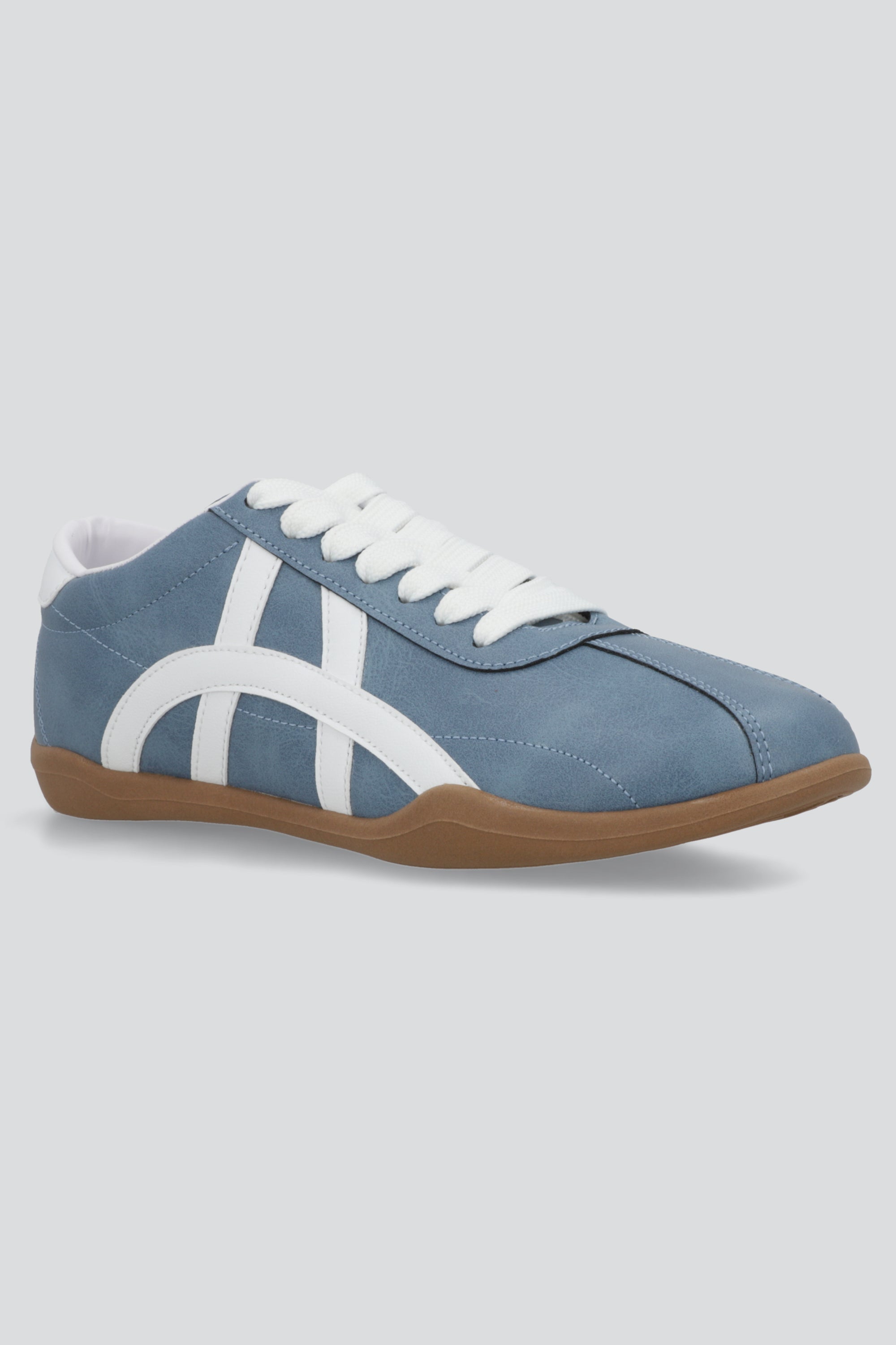 Tenis suela delgada gamucina AZUL