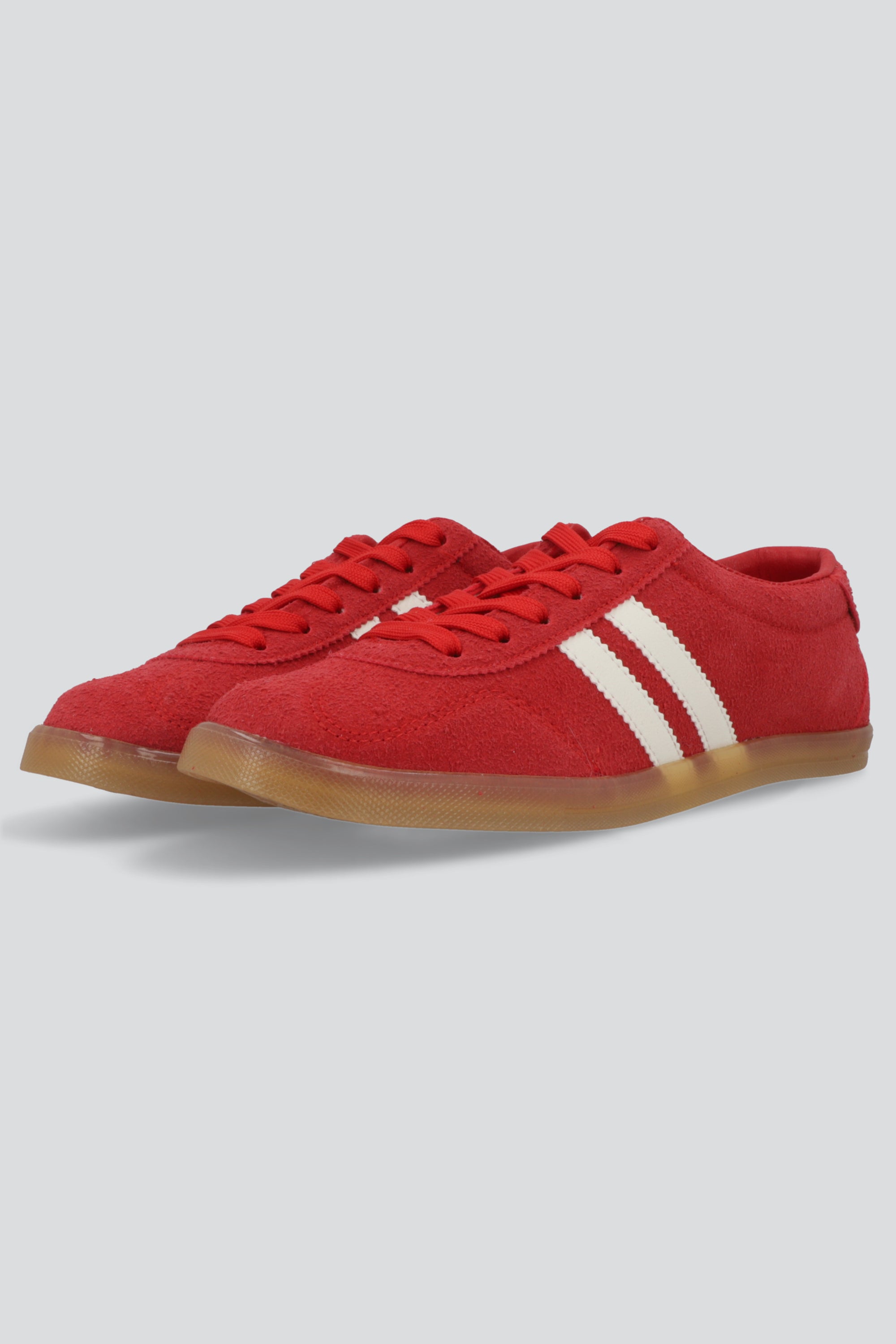 Tenis dos lineas textura ROJO