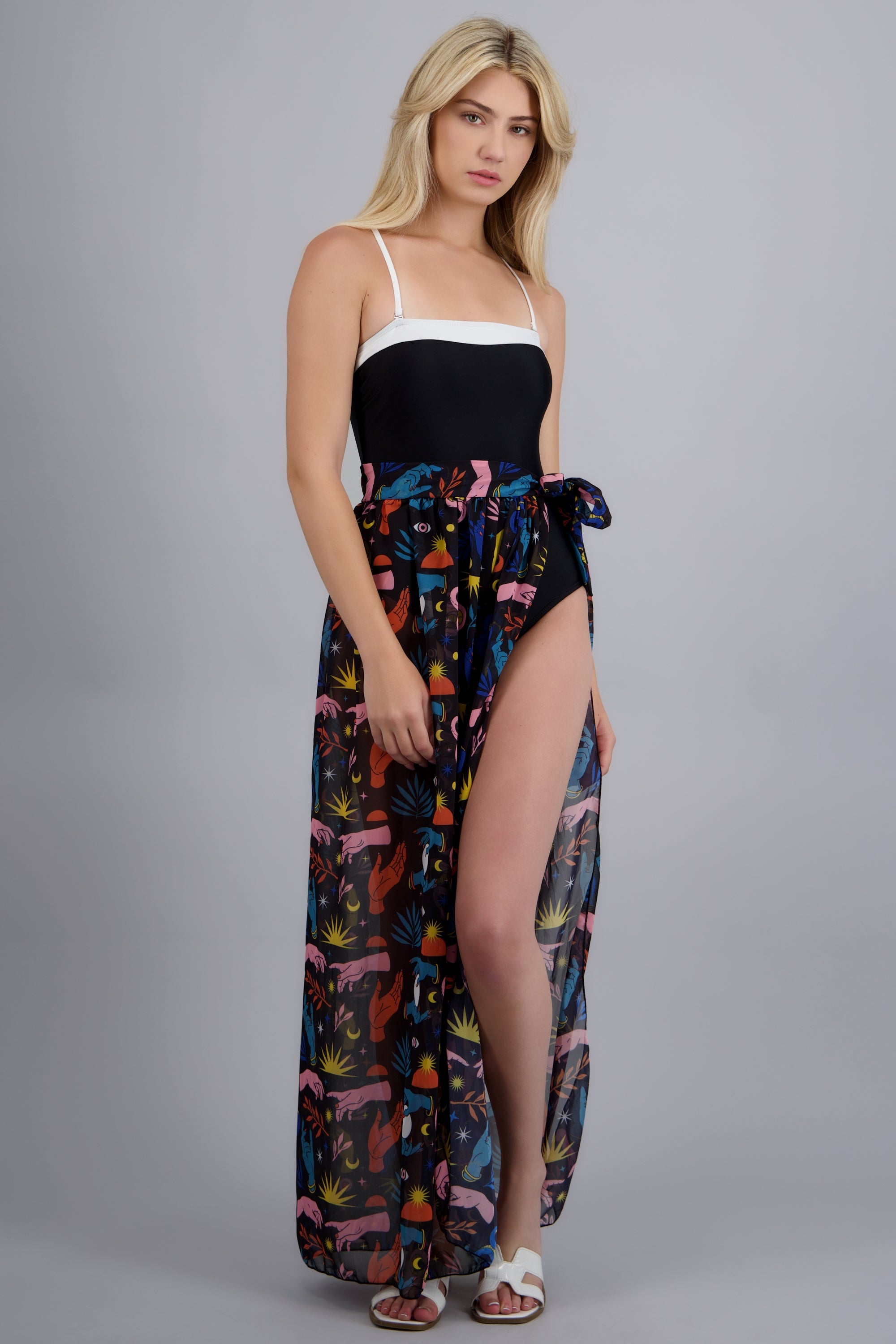 Salida falda midi NEGRO