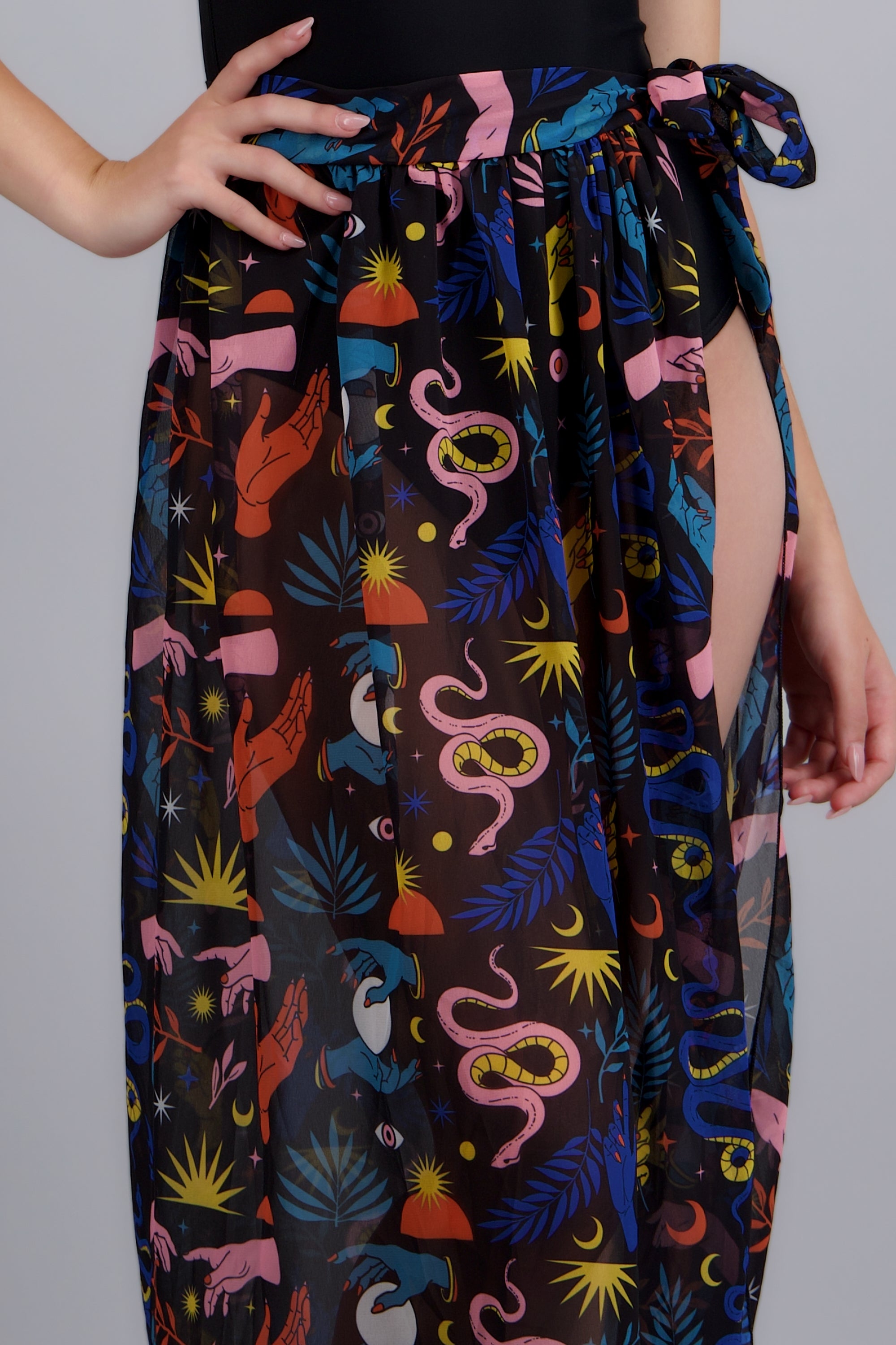 Salida falda midi NEGRO