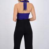 Body halter escote redondo