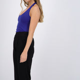Body halter escote redondo