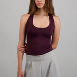 Body halter escote redondo