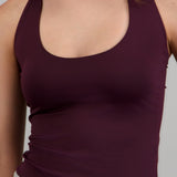 Body halter escote redondo