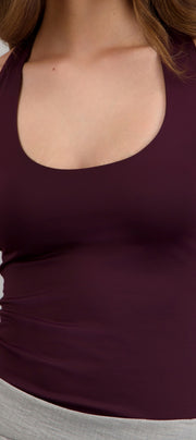 Body halter escote redondo