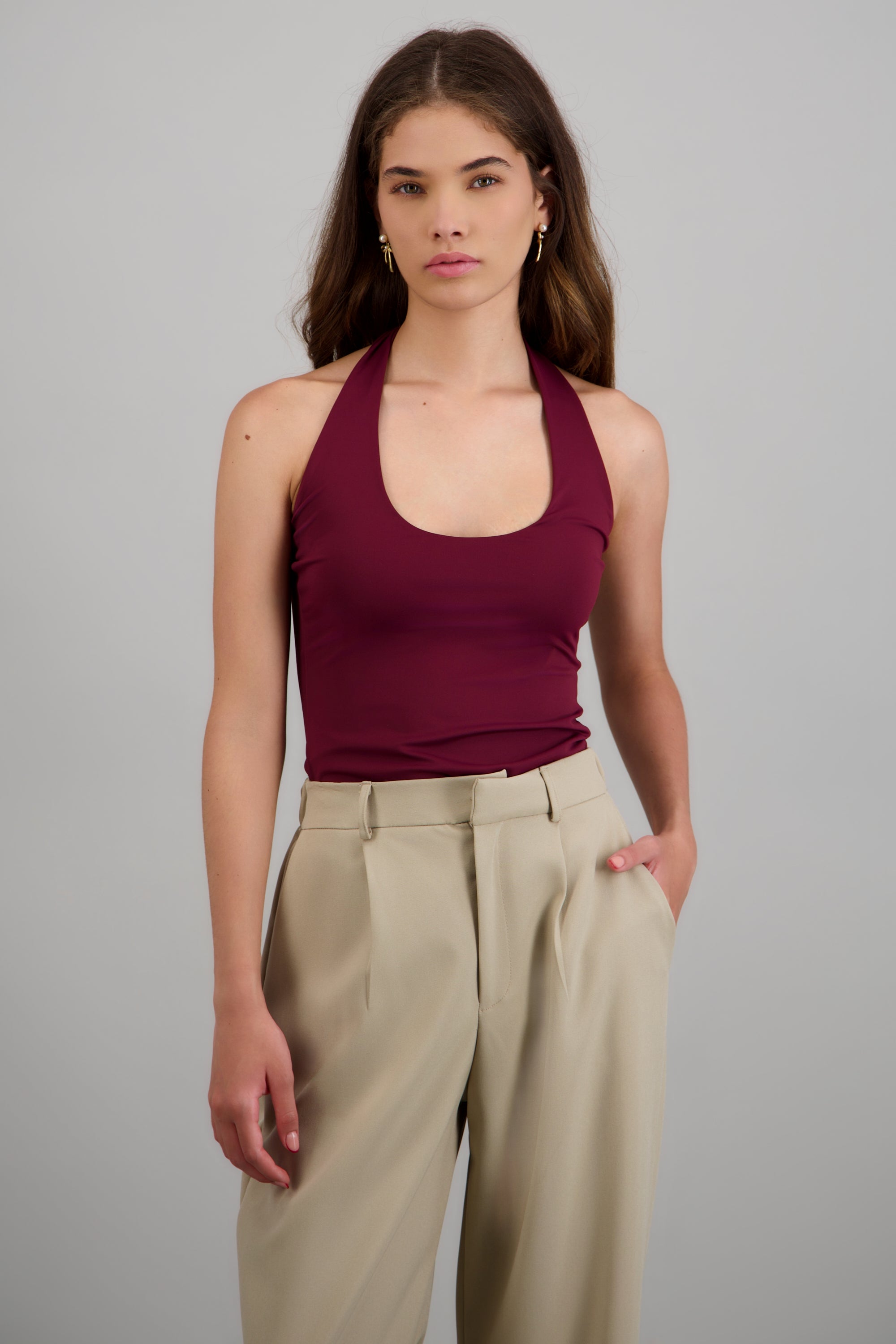 Body halter escote redondo VINO