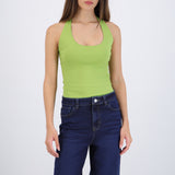 Body halter escote redondo
