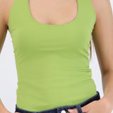 Body halter escote redondo