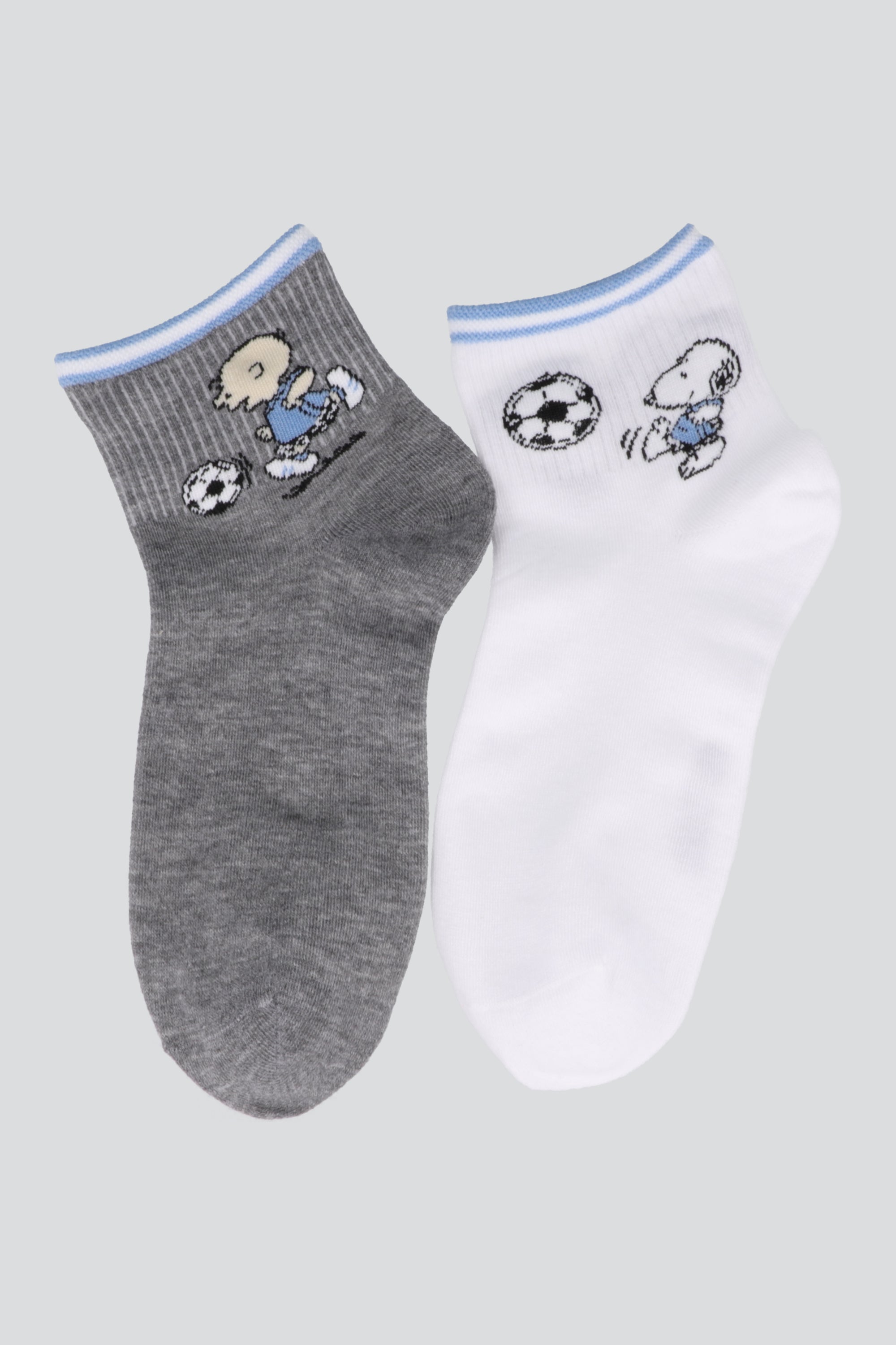 2 pack Snoopy futbolero AZUL PASTEL
