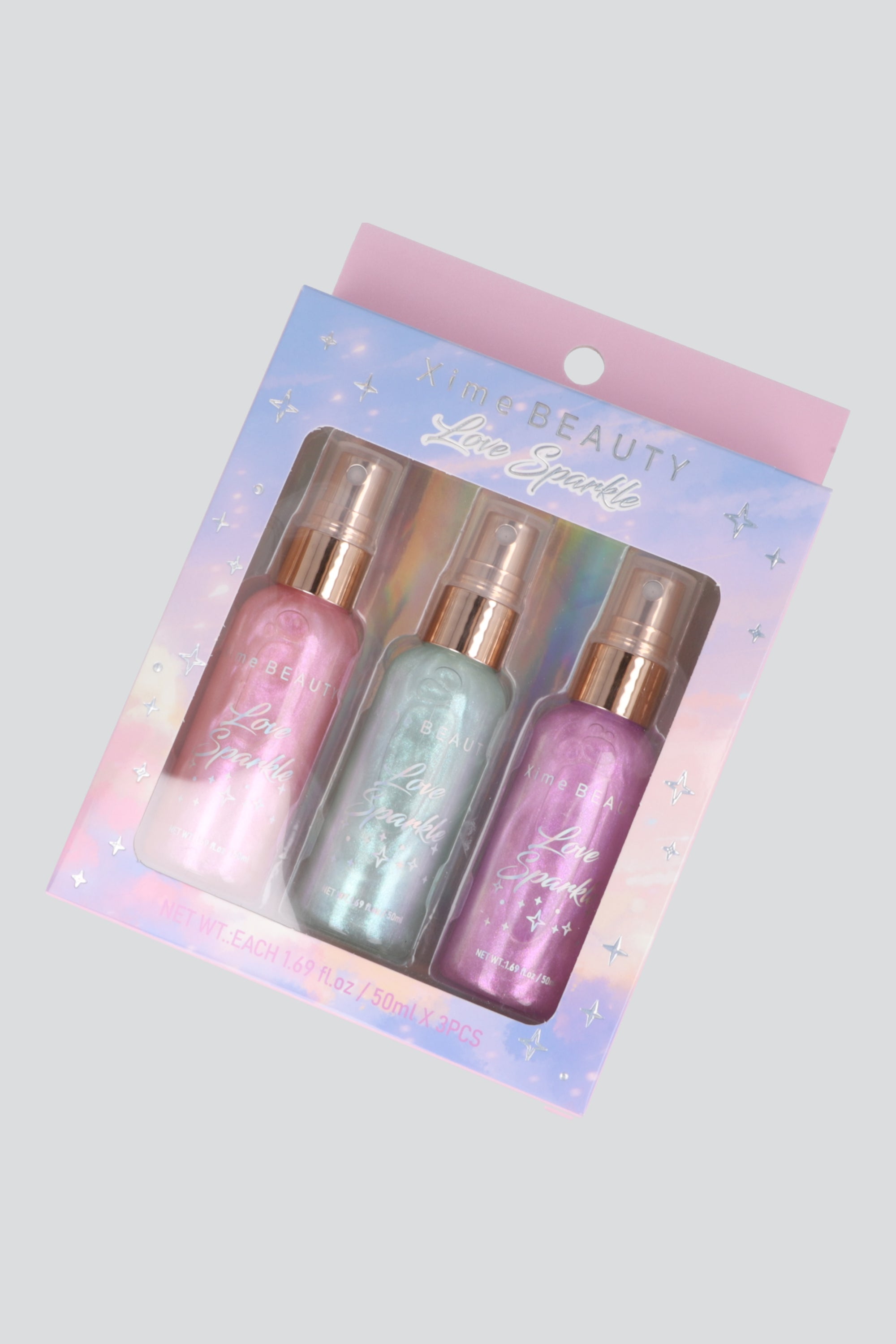 Set 3 mini body extra brillo pasteles MULTICOLOR PASTEL