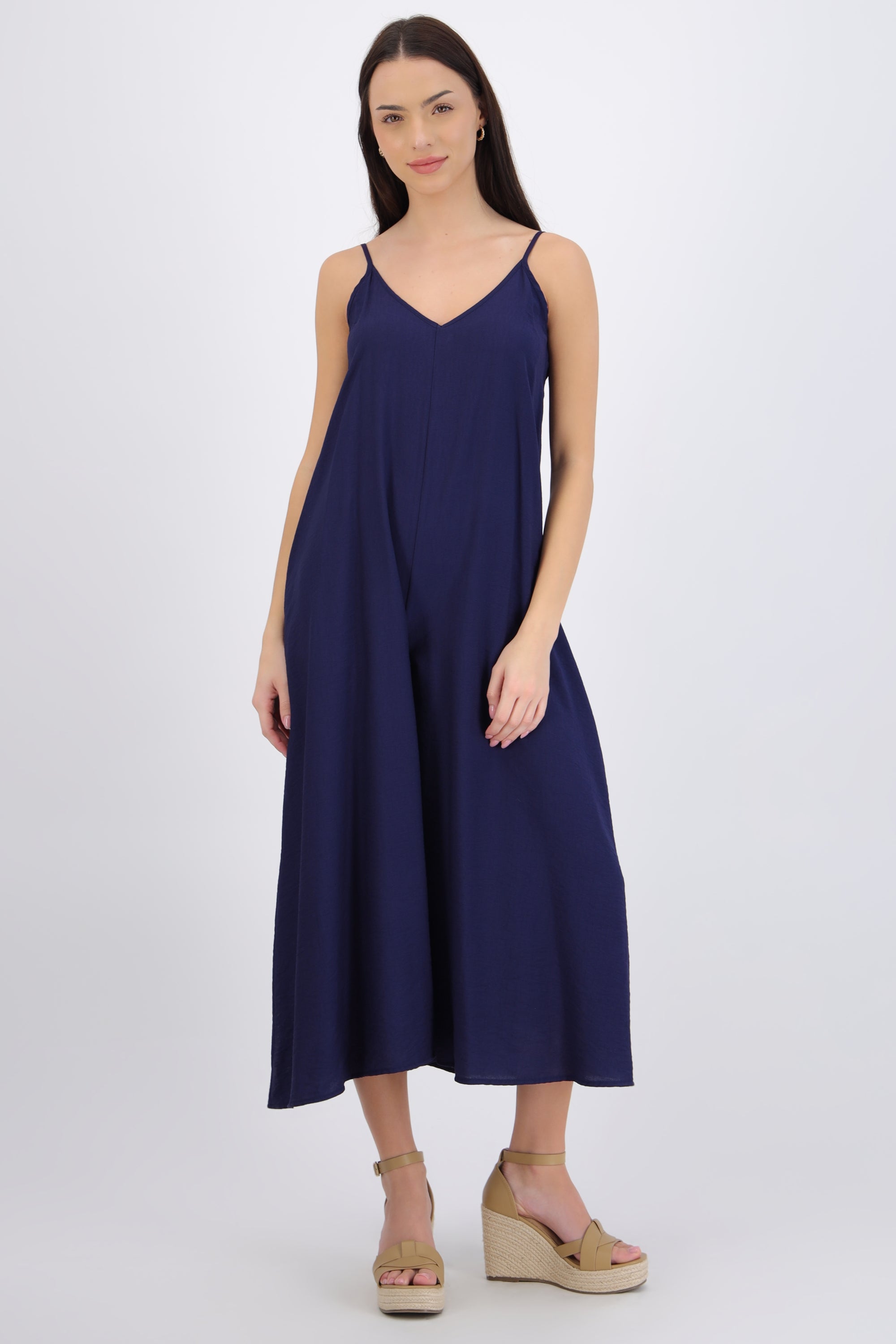 Jumpsuit fluido con bolsas