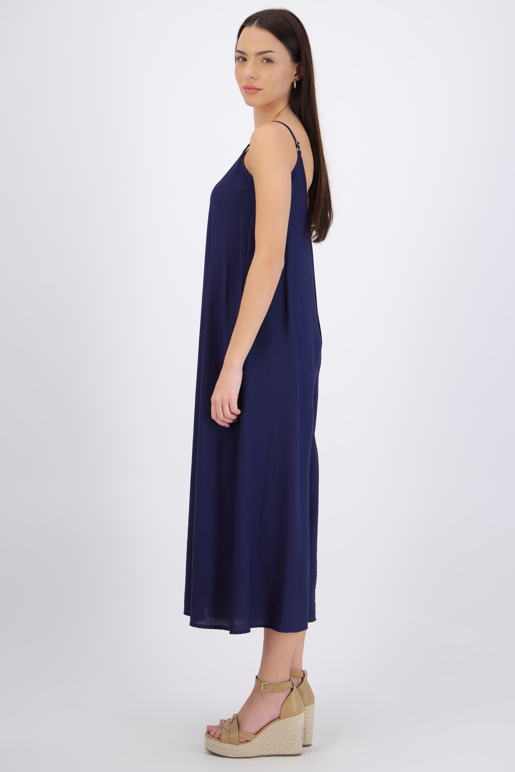 Jumpsuit fluido con bolsas