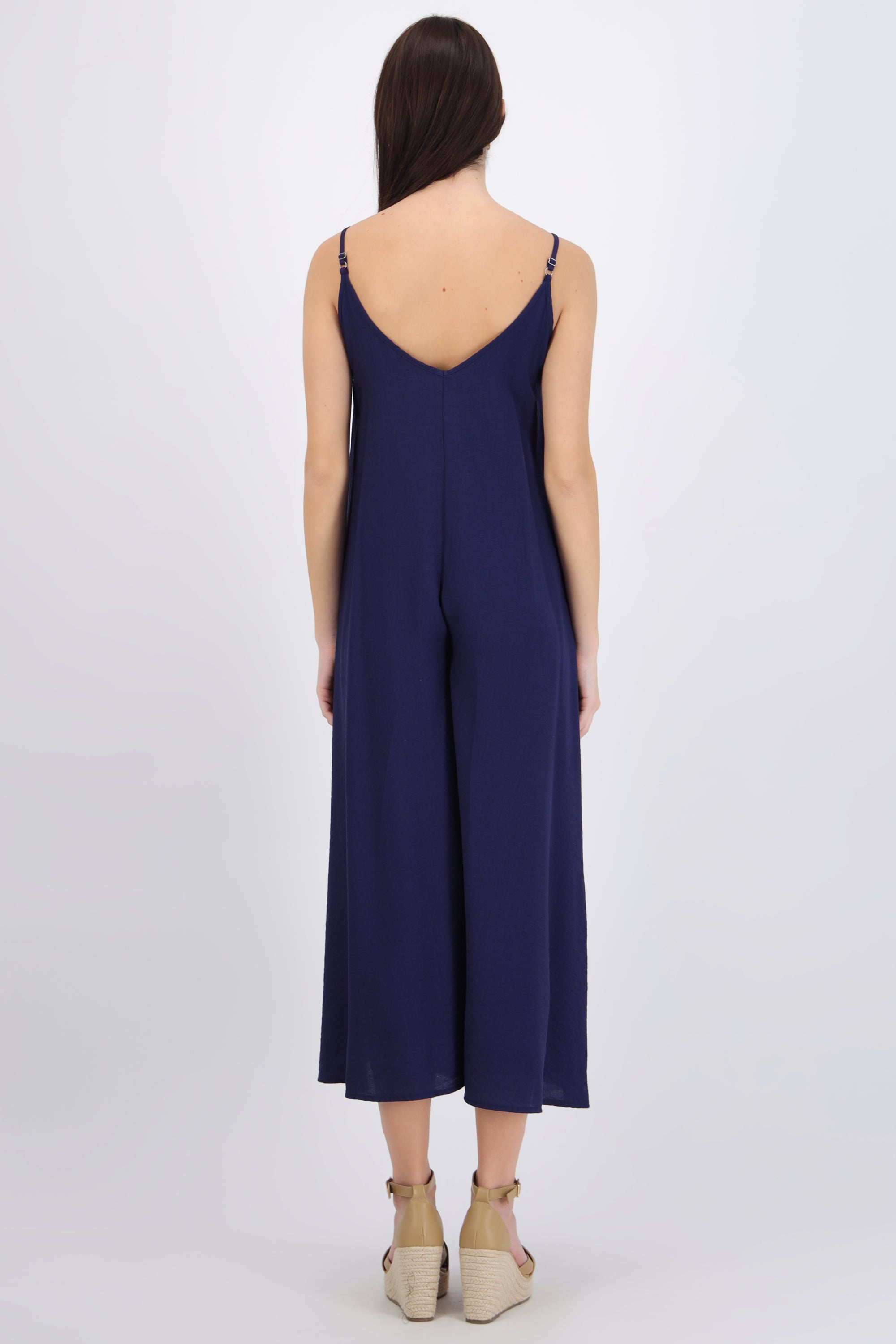 Jumpsuit fluido con bolsas