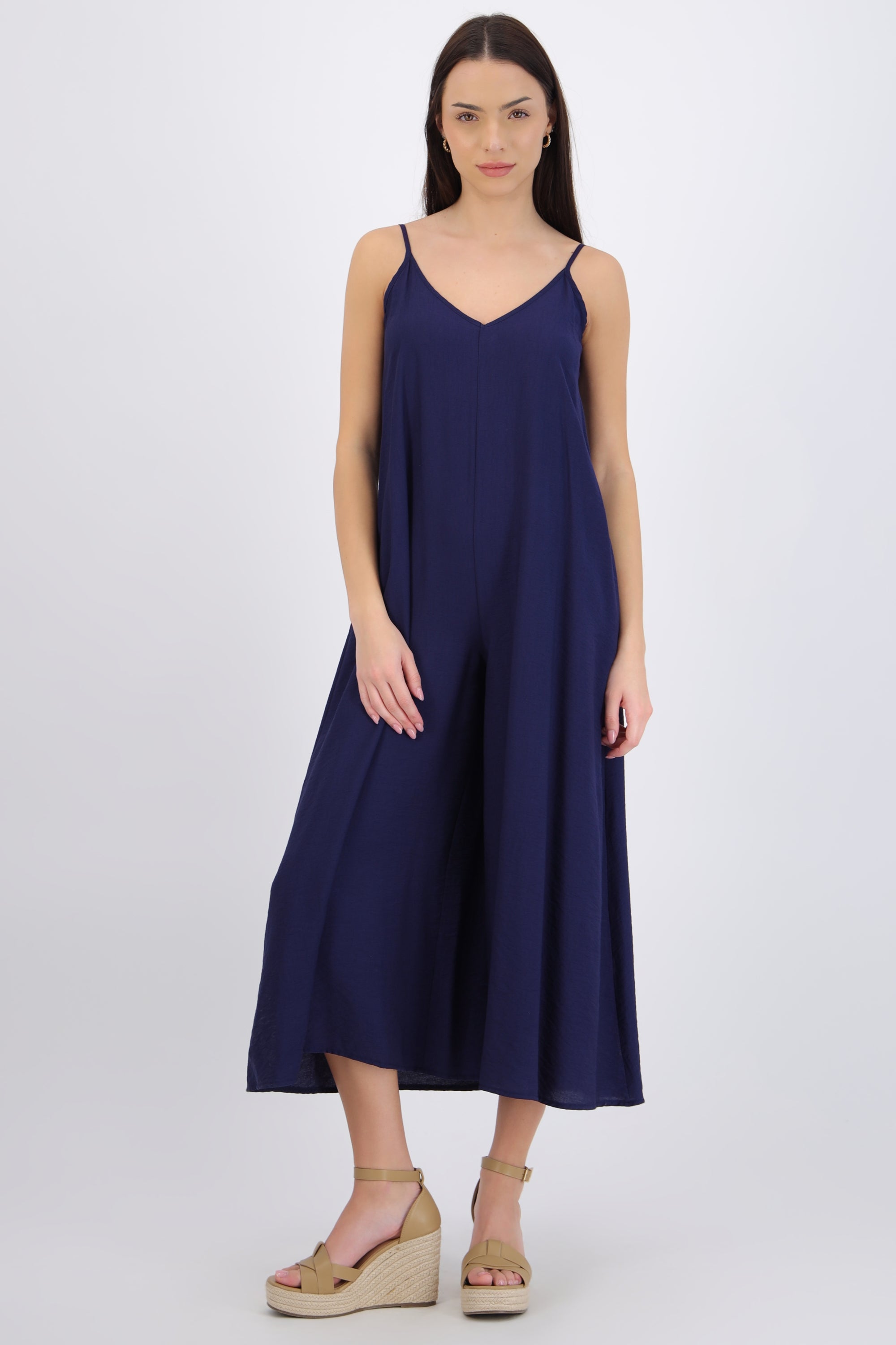 Jumpsuit fluido con bolsas