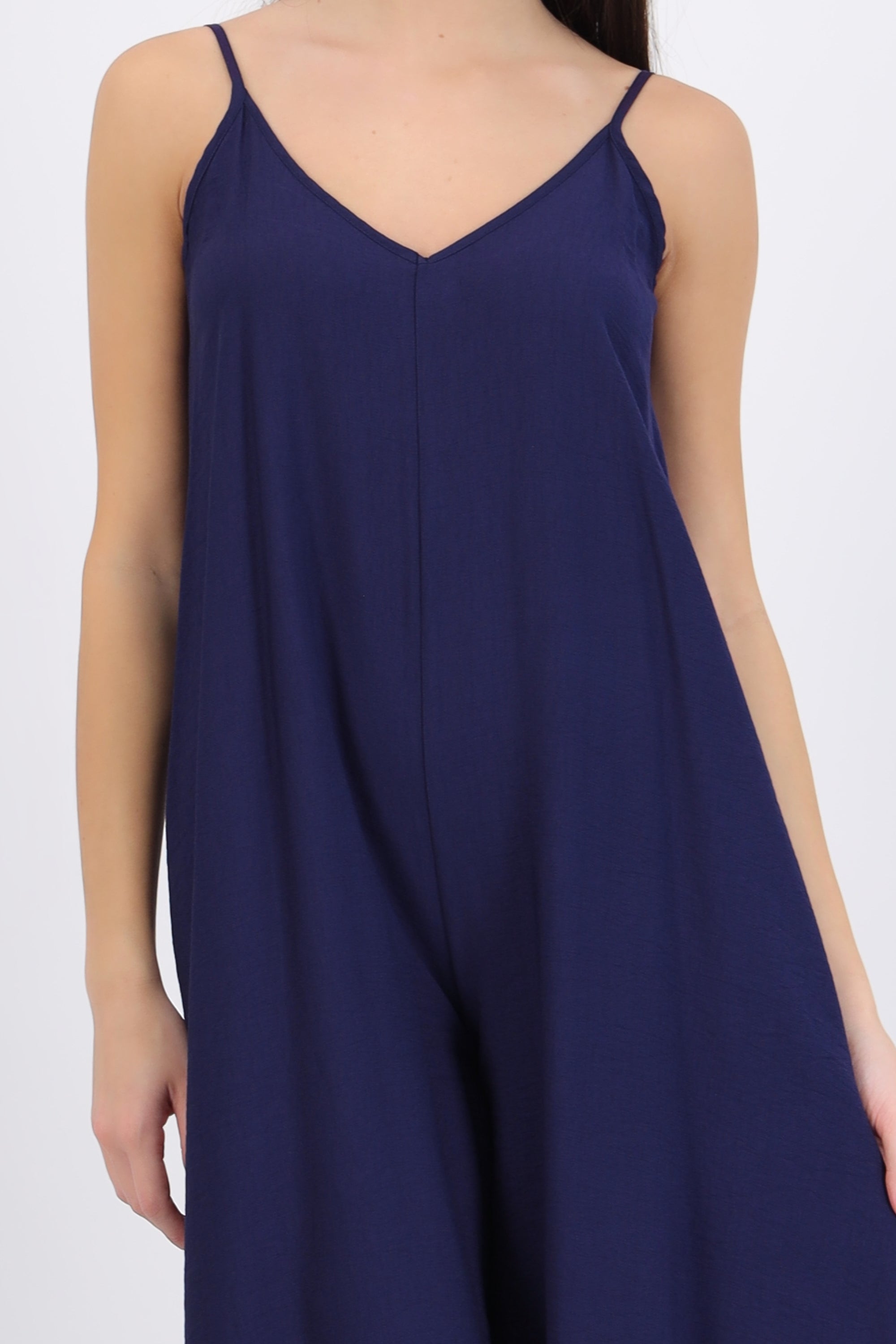 Jumpsuit fluido con bolsas
