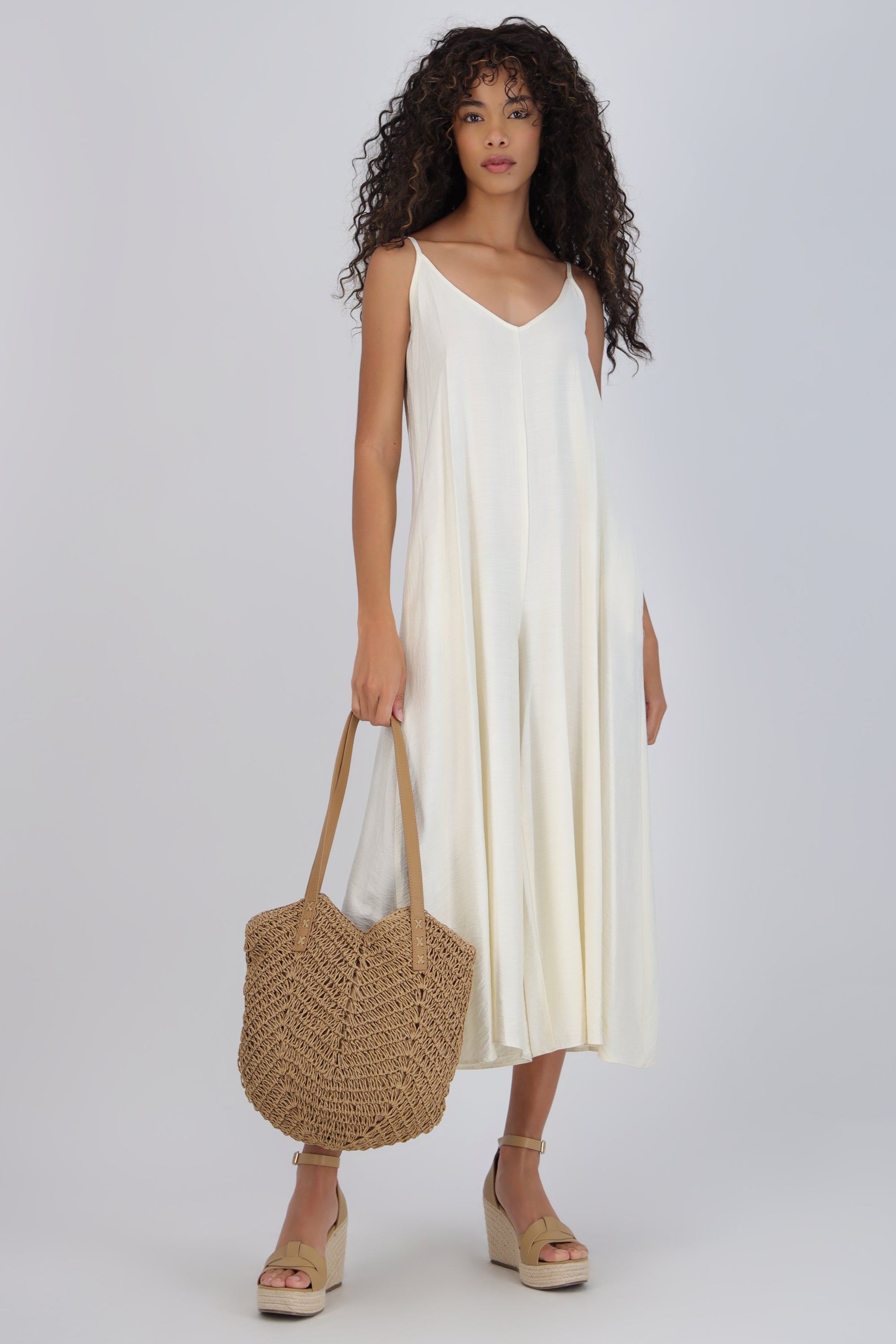 Jumpsuit fluido con bolsas