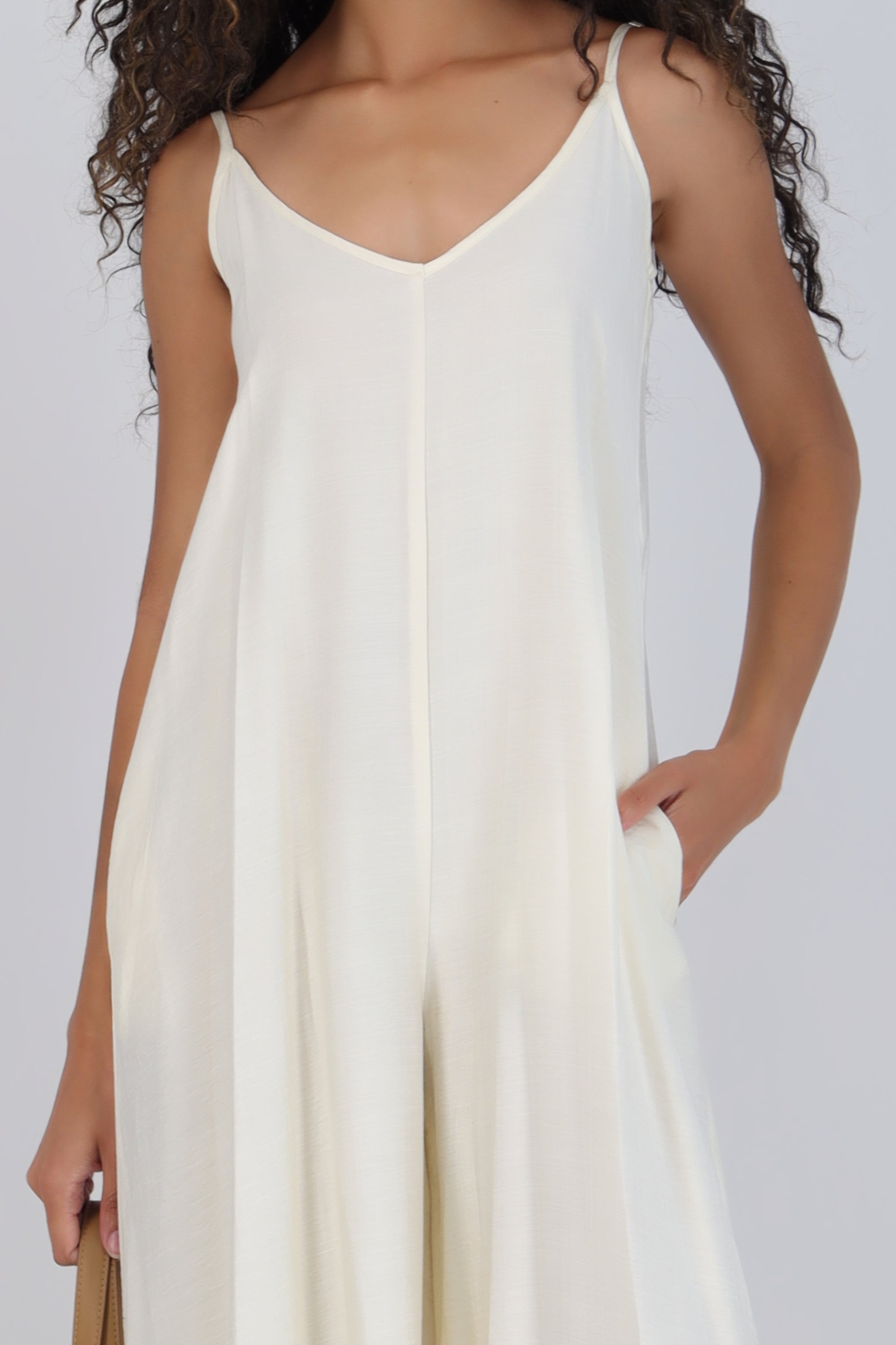 Jumpsuit fluido con bolsas