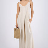 Jumpsuit fluido con bolsas