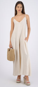 Jumpsuit fluido con bolsas