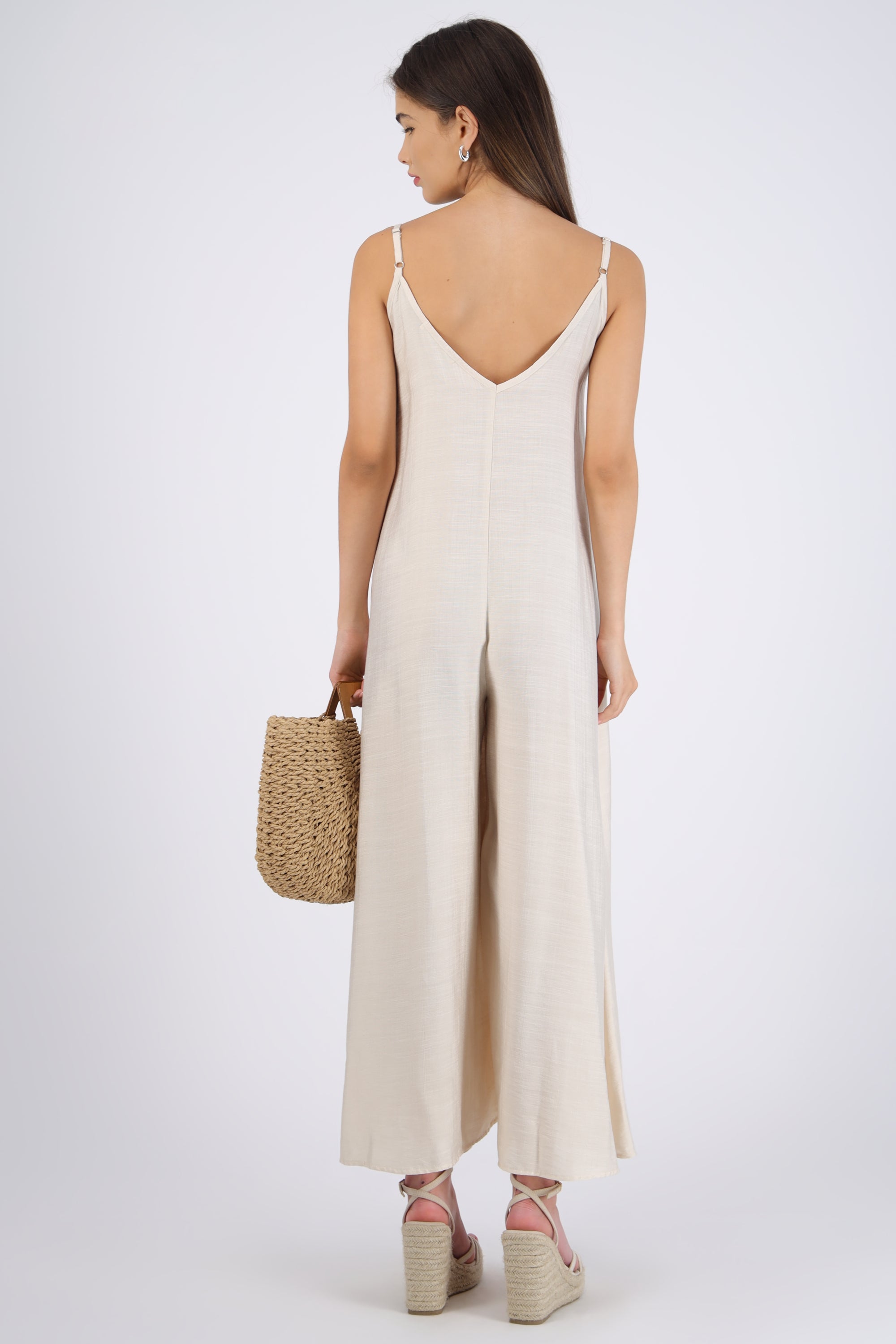 Jumpsuit fluido con bolsas