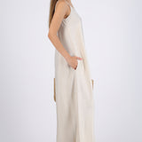 Jumpsuit fluido con bolsas