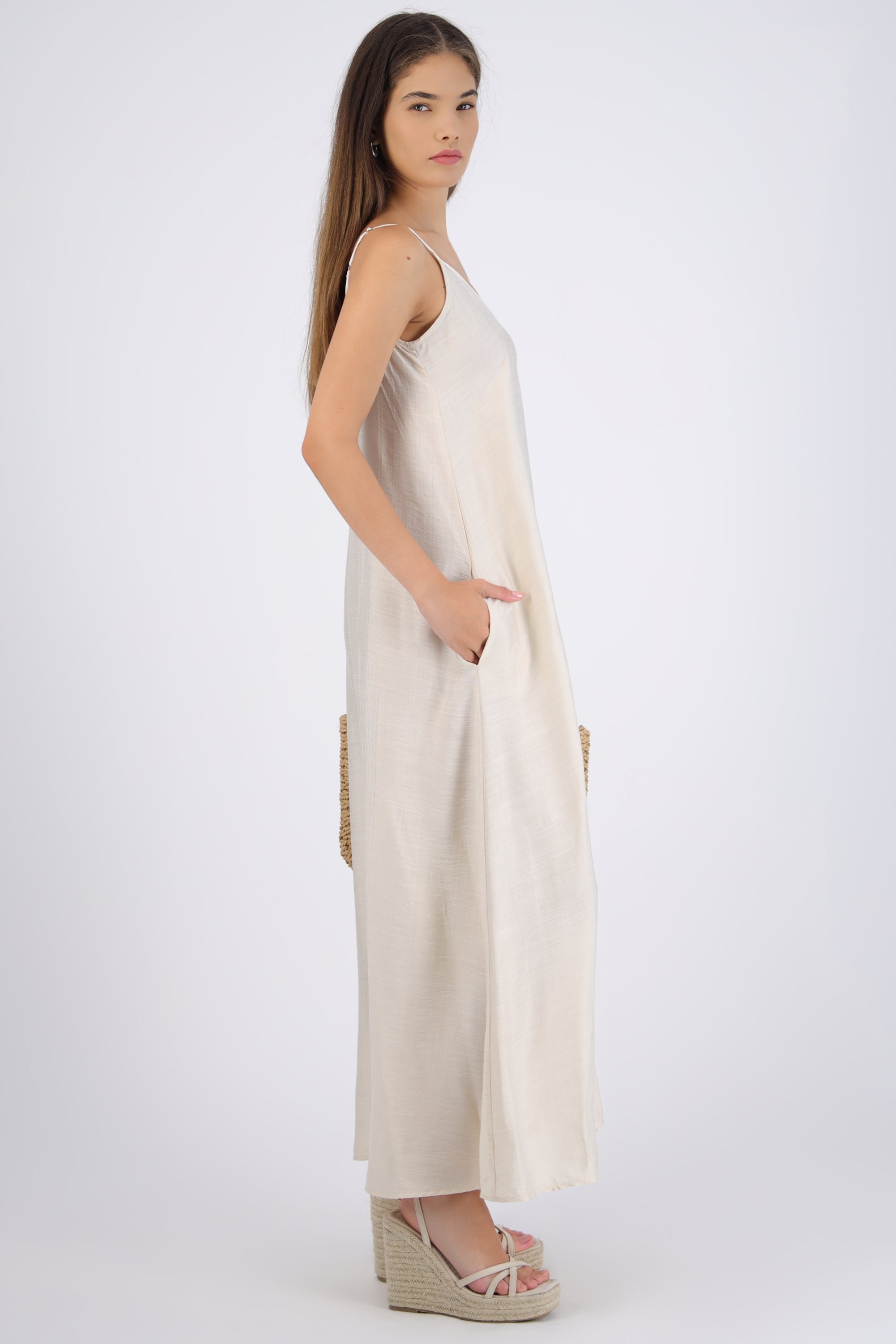 Jumpsuit fluido con bolsas