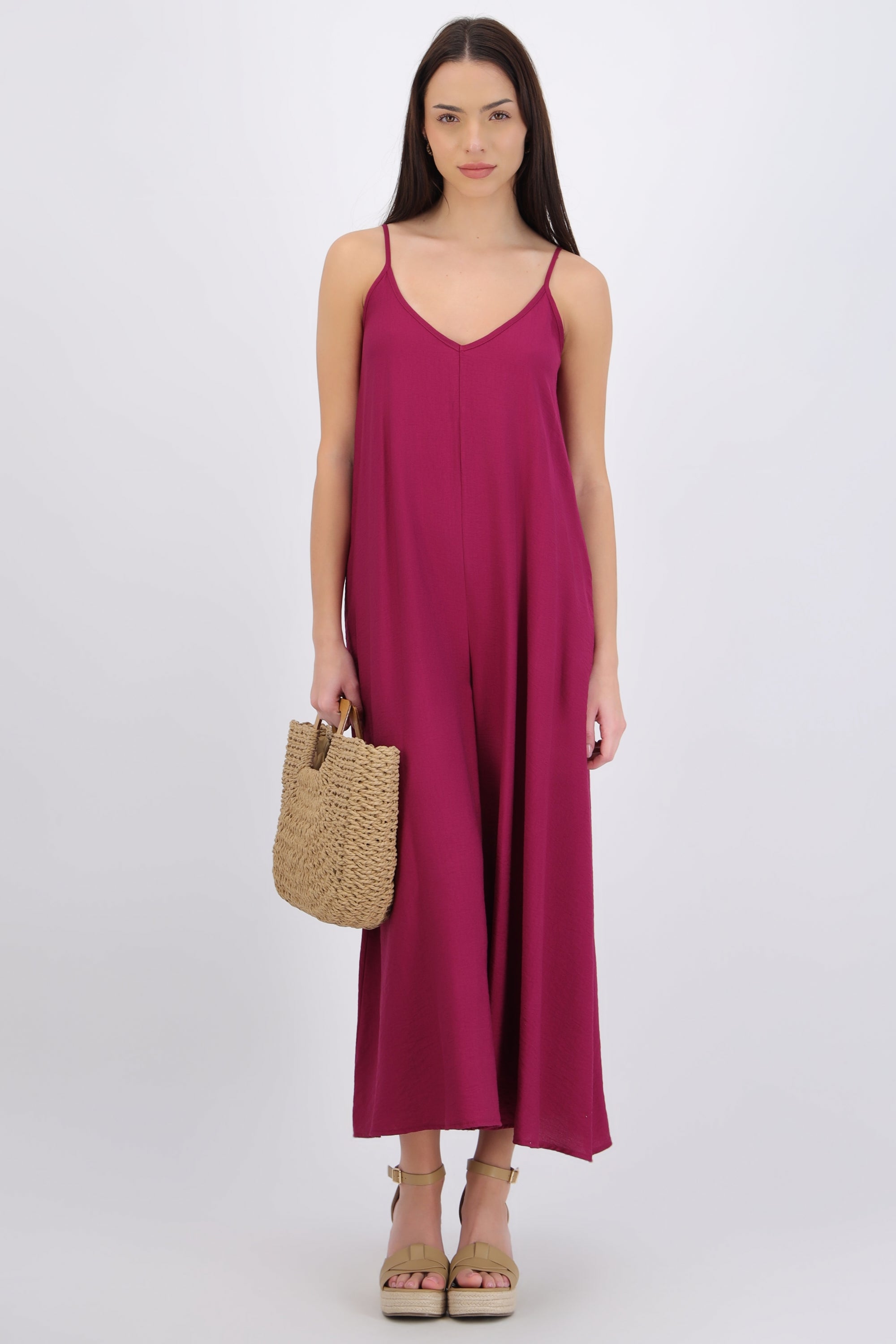 Jumpsuit fluido con bolsas