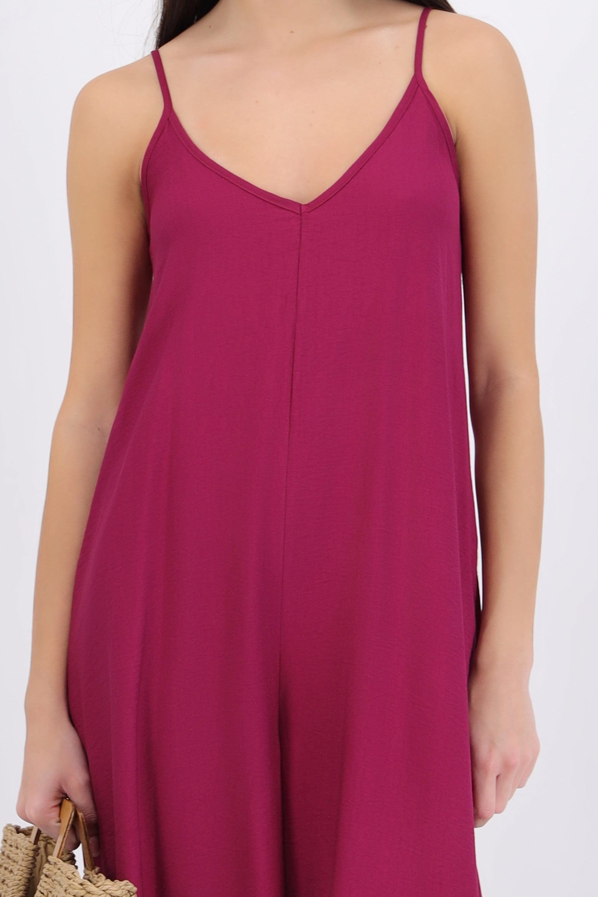 Jumpsuit fluido con bolsas