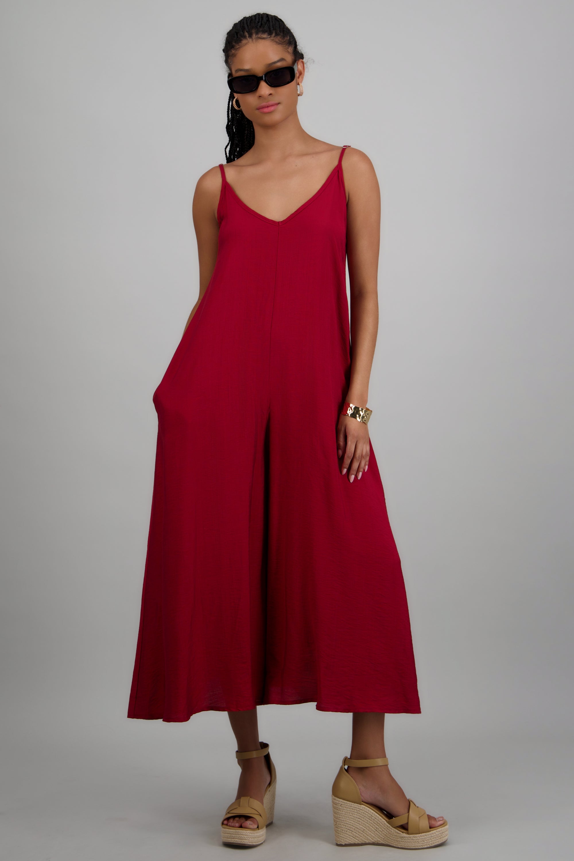 Jumpsuit fluido con bolsas VINO