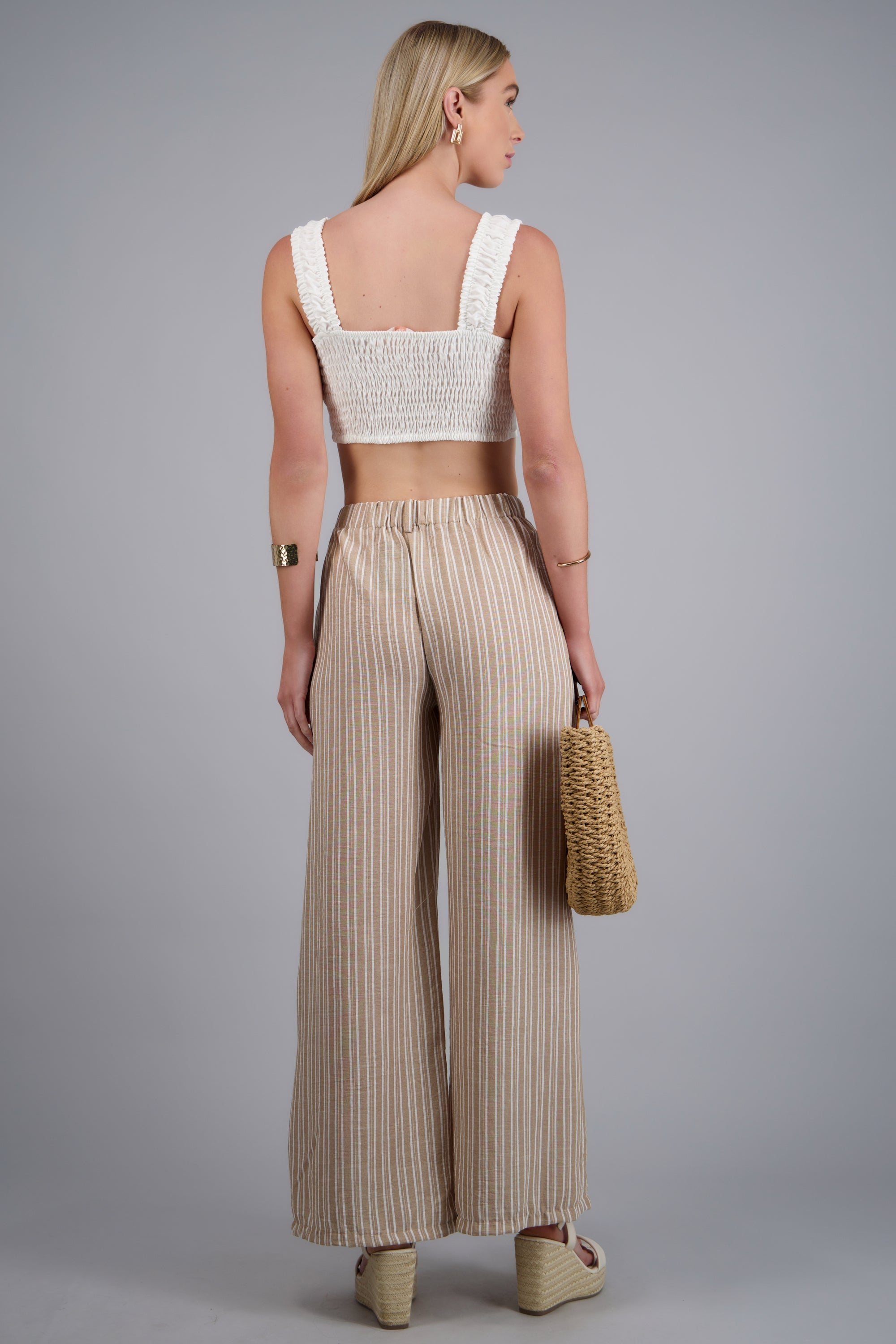 Pantalon rayas amplio ARENA