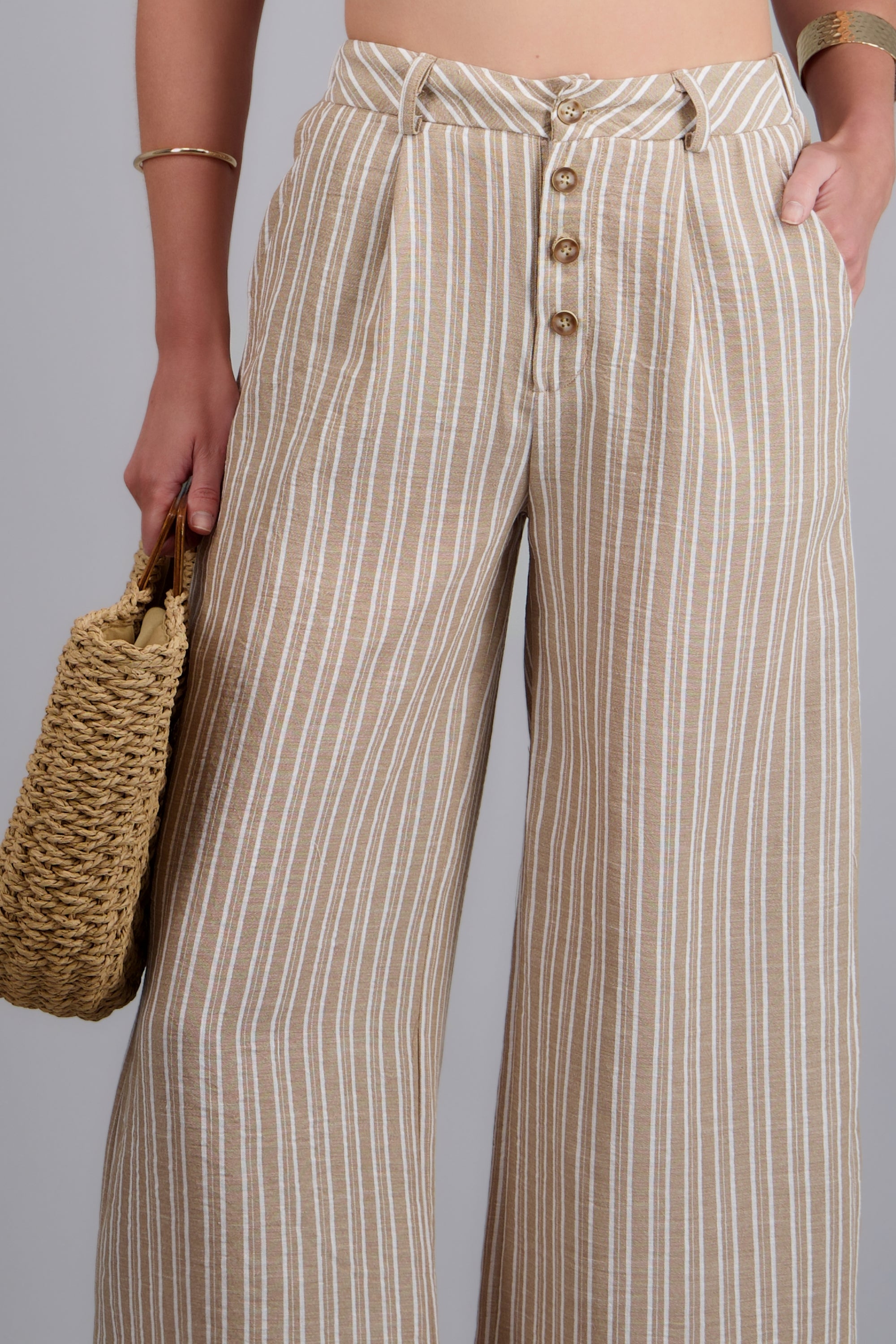 Pantalon rayas amplio ARENA