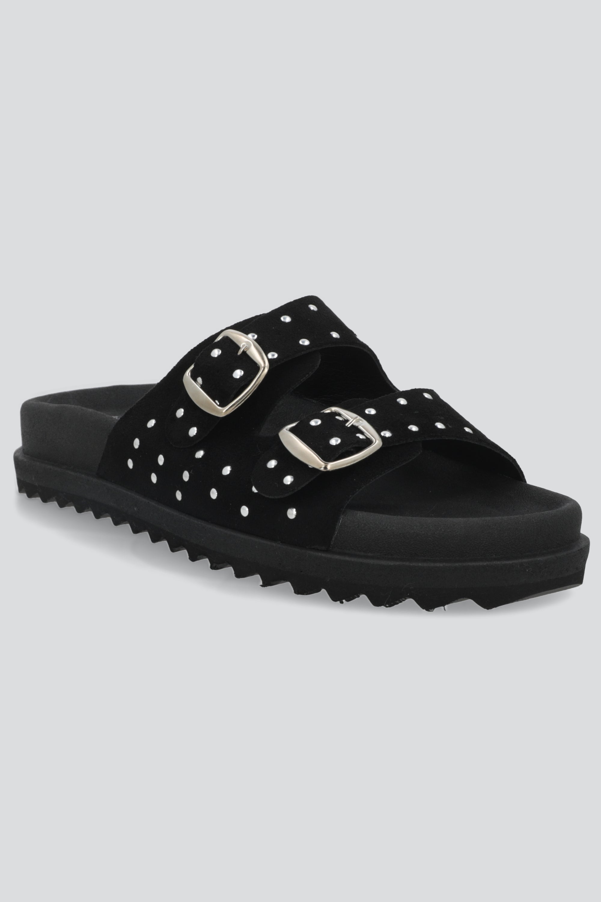 Sandalia plataforma studs NEGRO