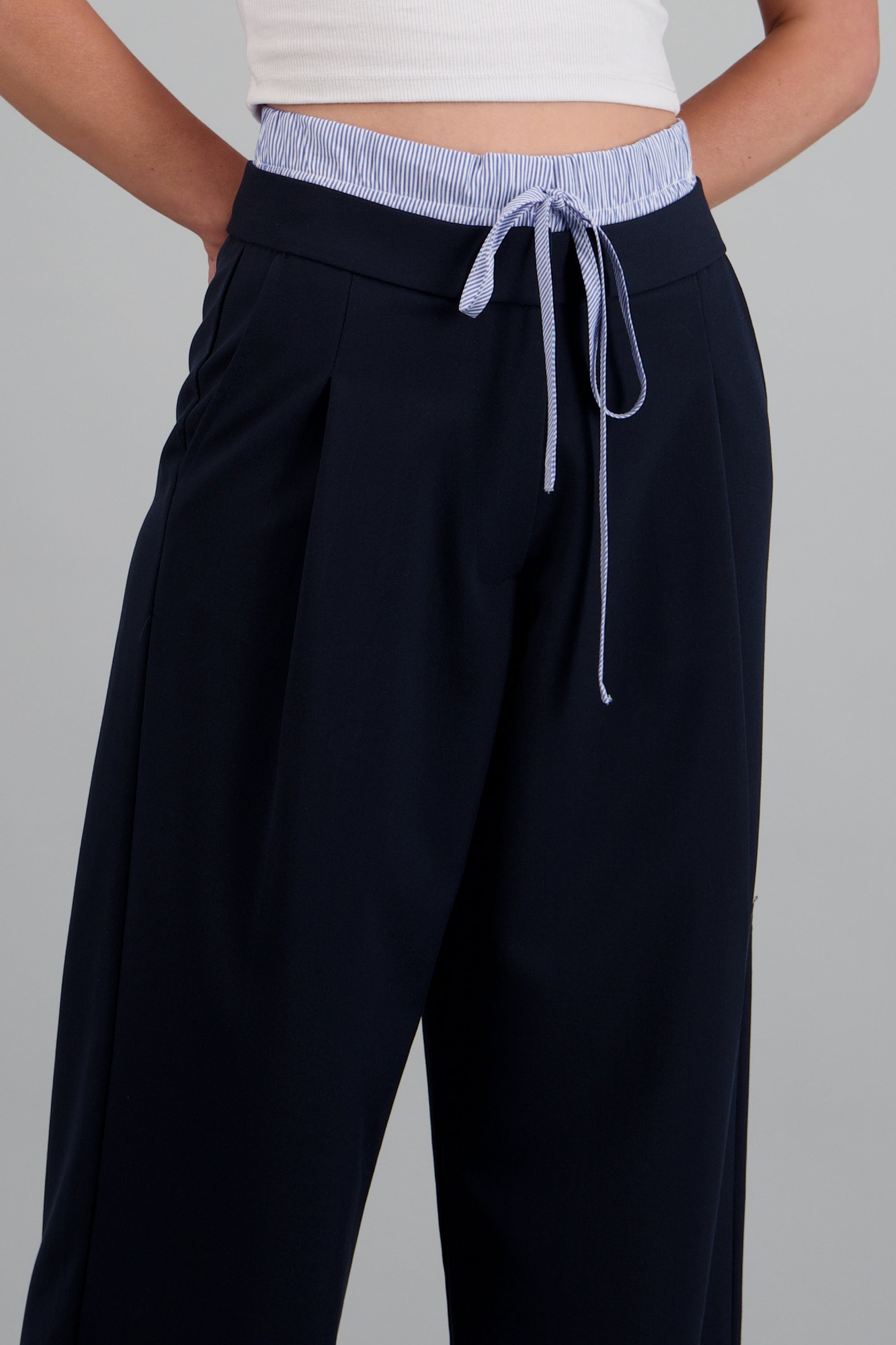 Pantalon pretina contraste jareta funcional MARINO COMBO