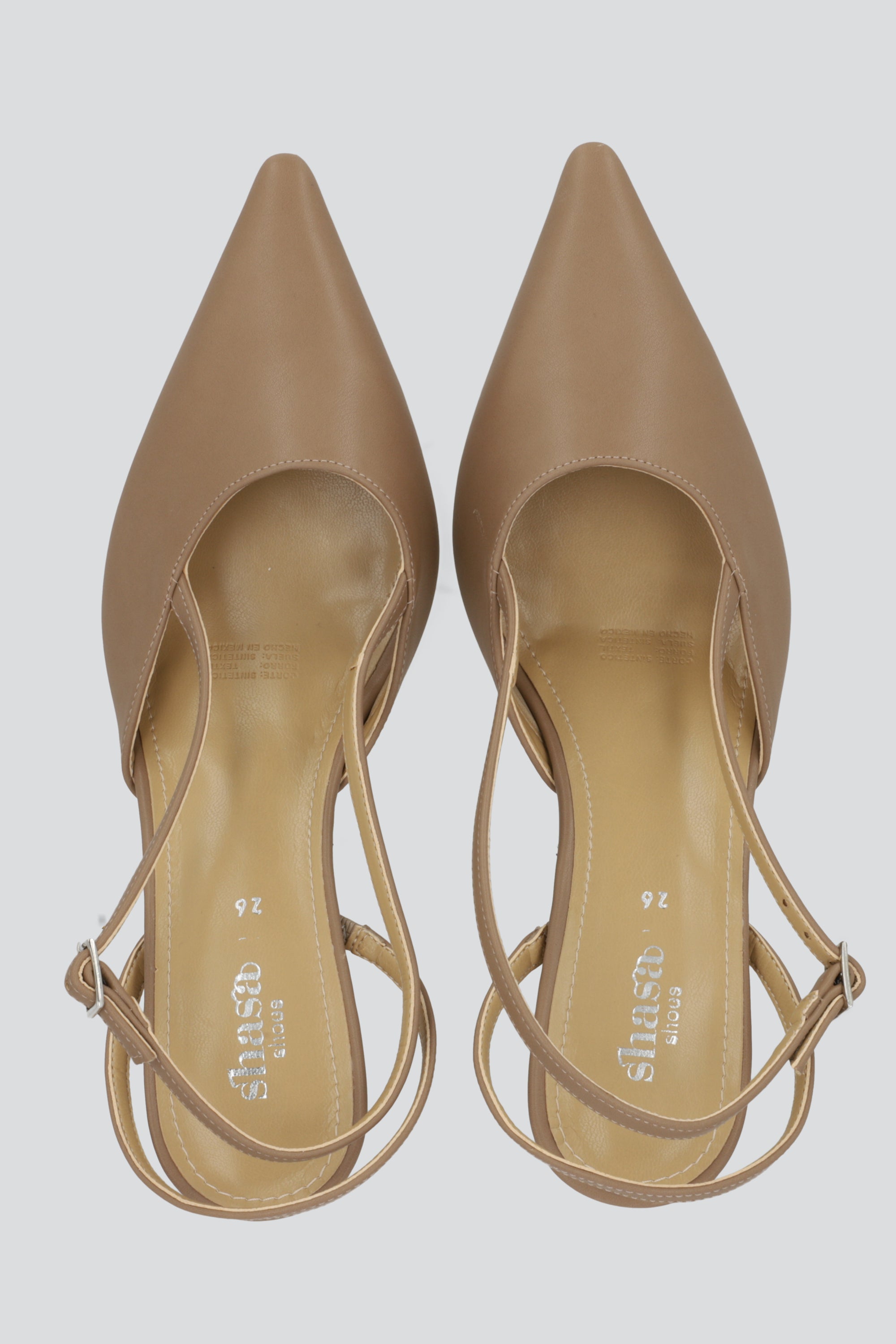 Tacon pointy kitten liso TAUPE