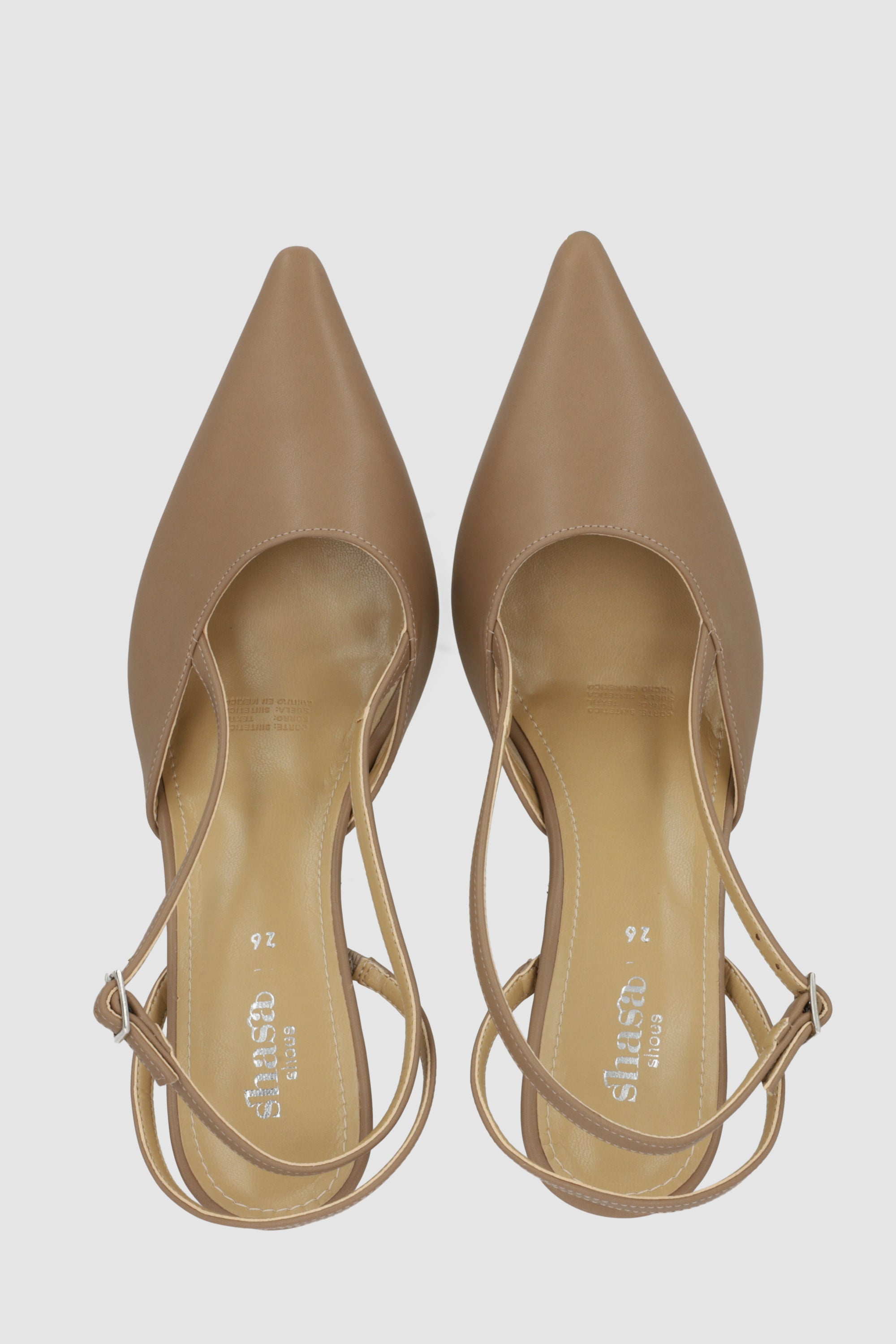 Tacon pointy kitten liso TAUPE