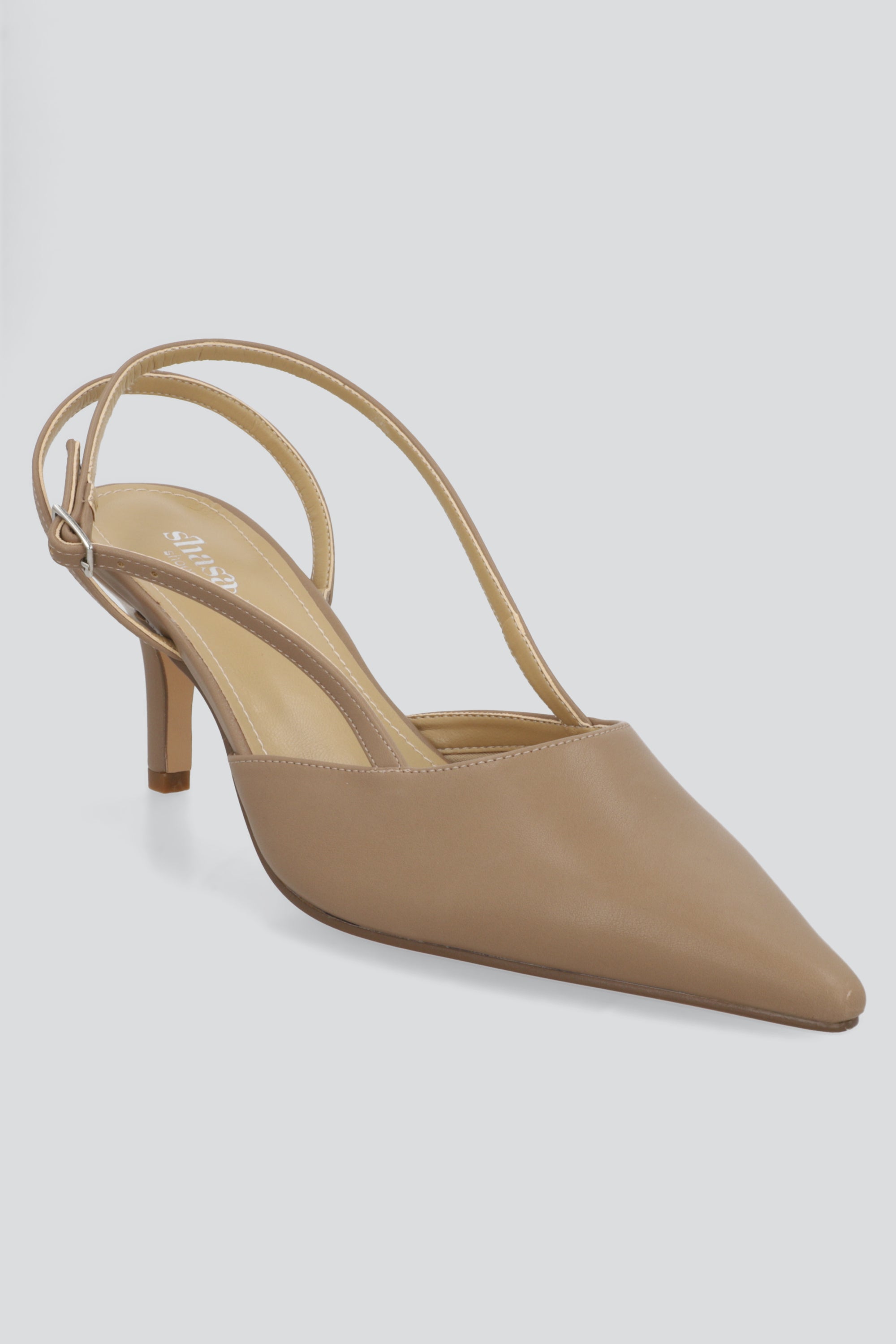 Tacon pointy kitten liso TAUPE