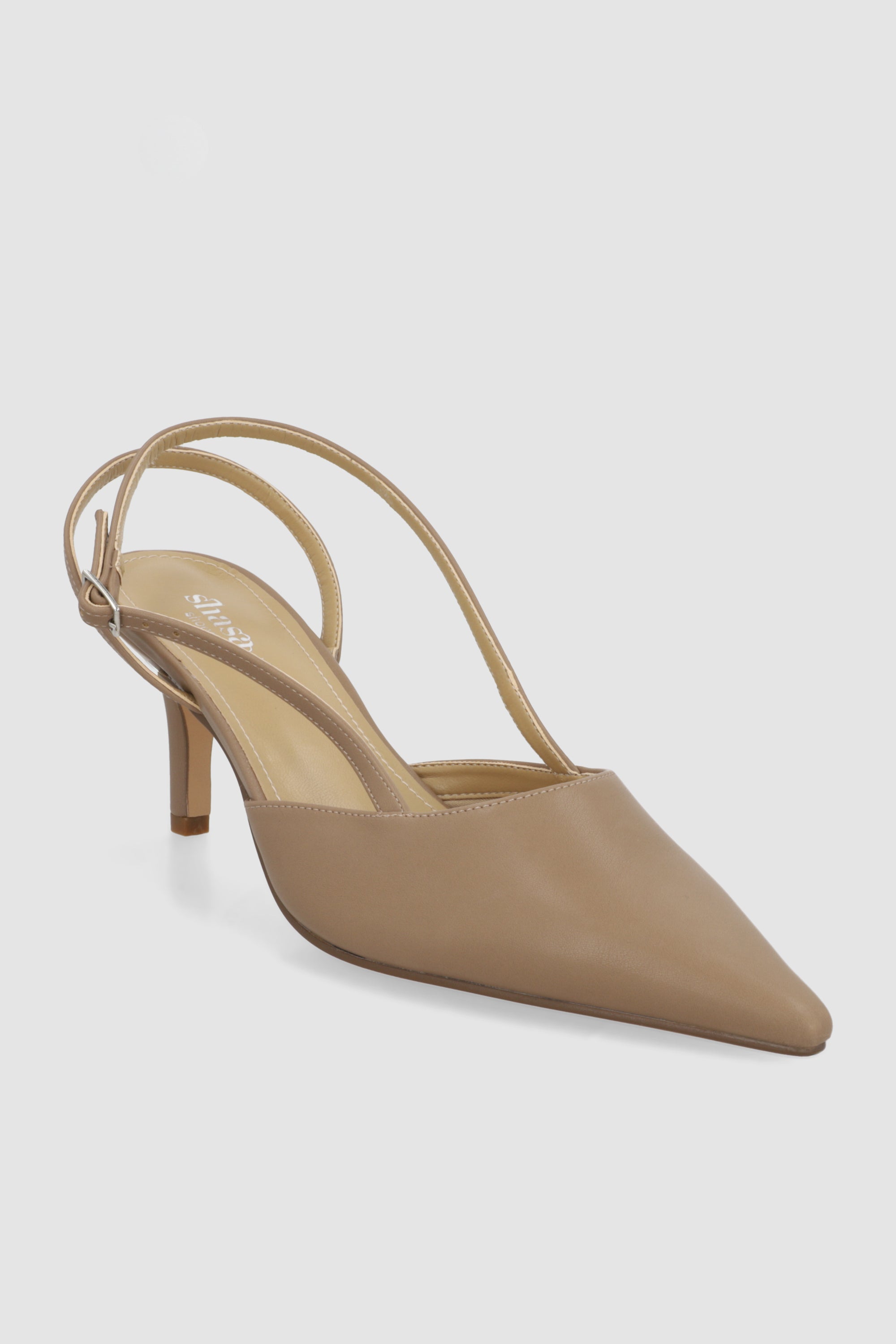 Tacon pointy kitten liso TAUPE