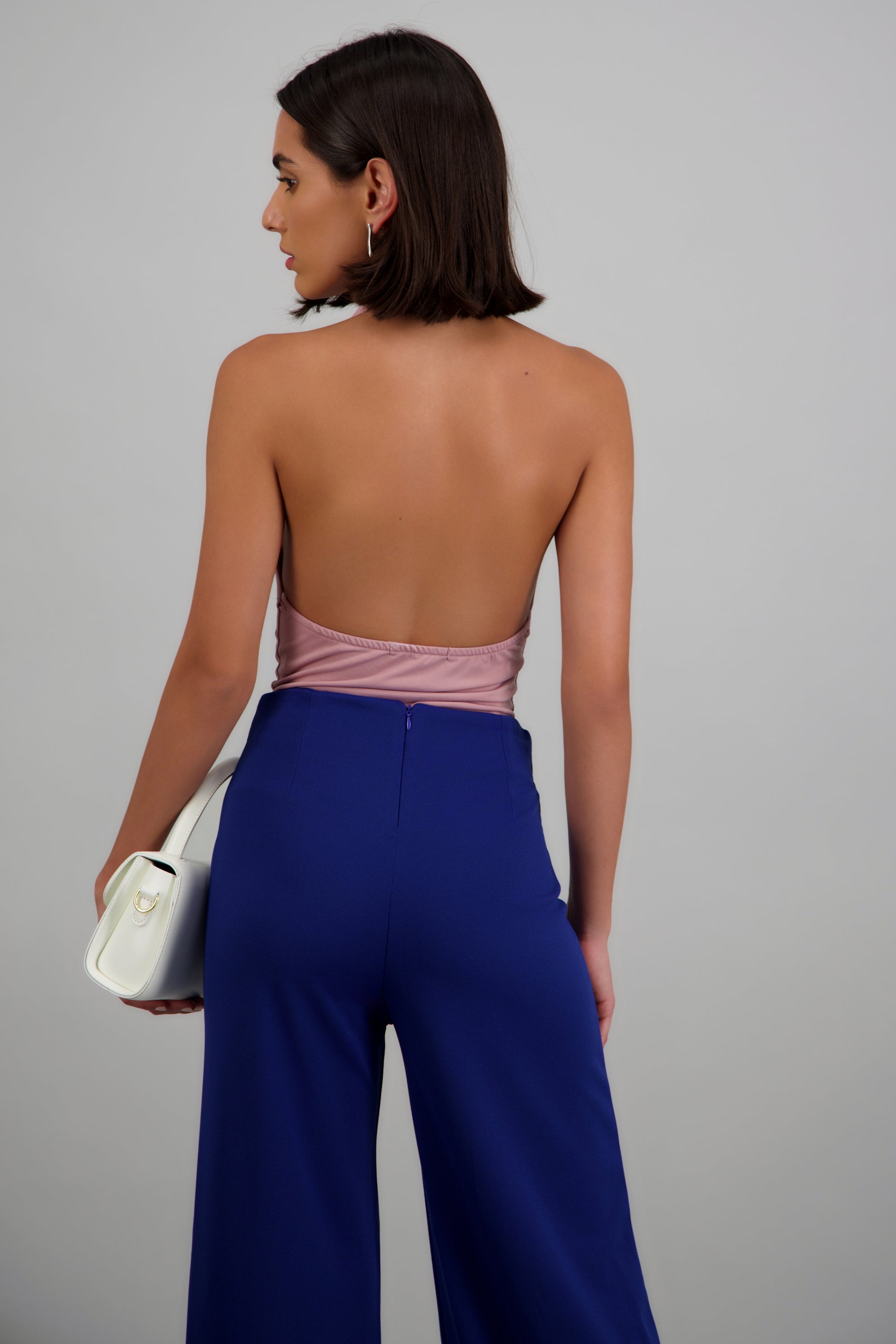 Bodysuit halter escote cascada drapeado MALVA