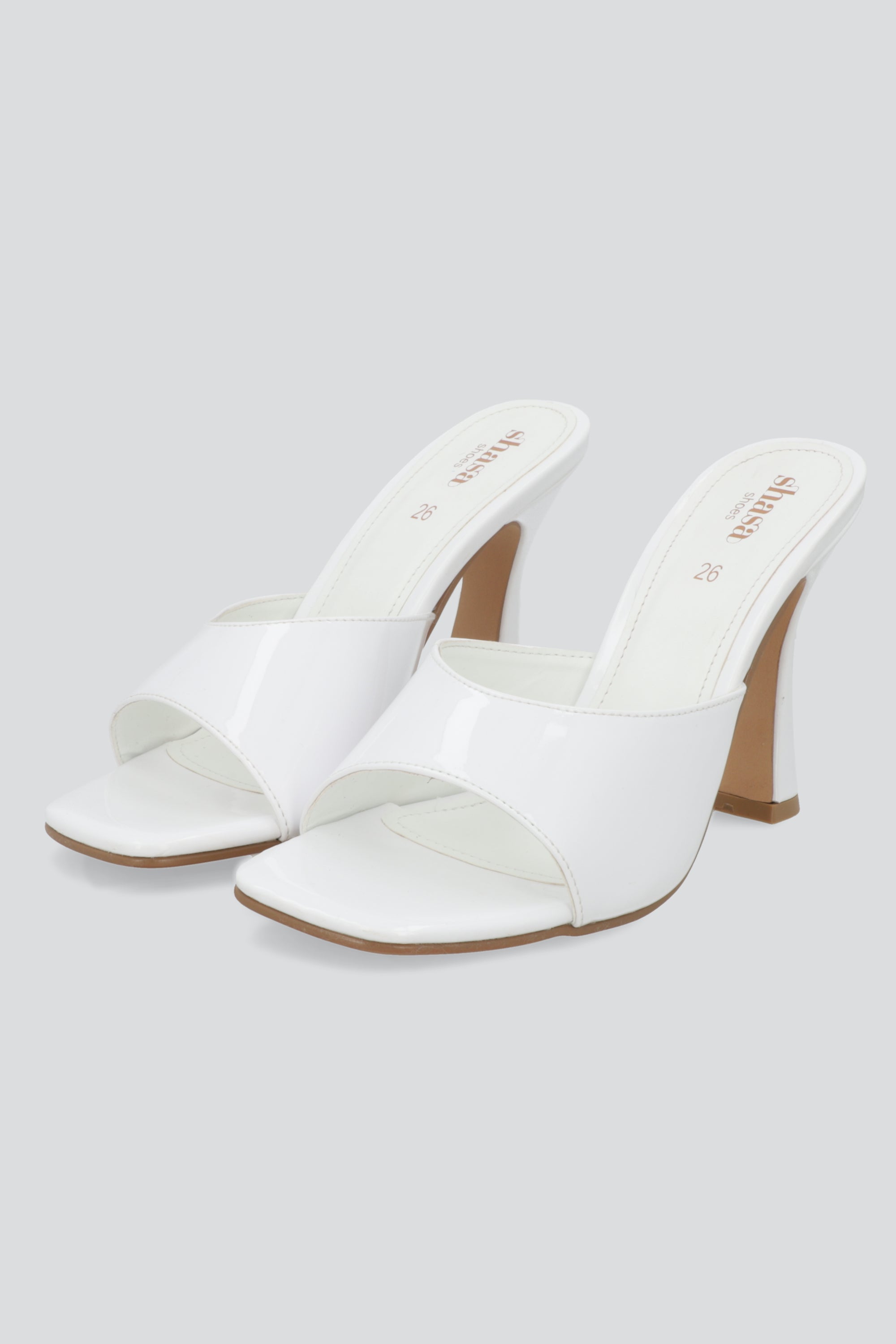 Tacon pep toe charol BLANCO