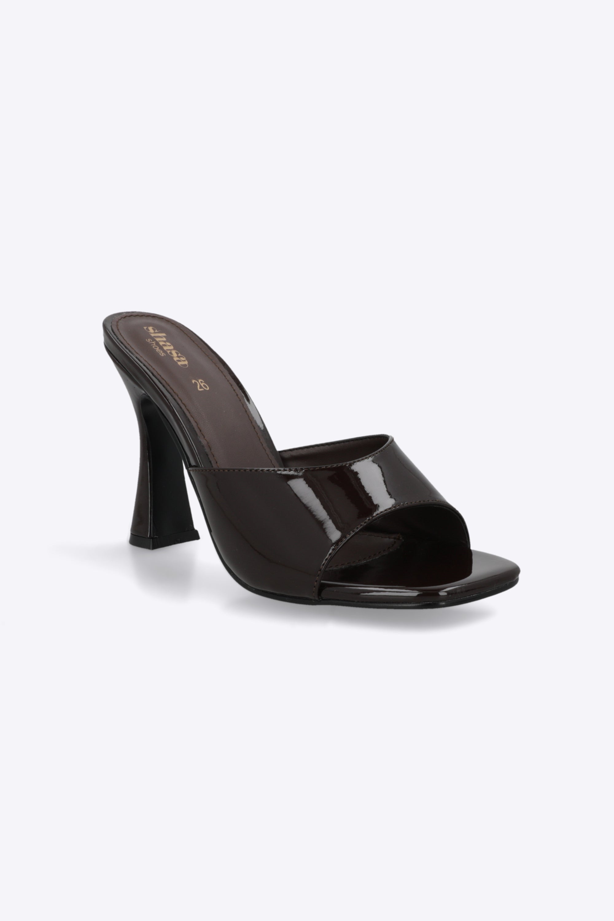 Tacon peep toe charol