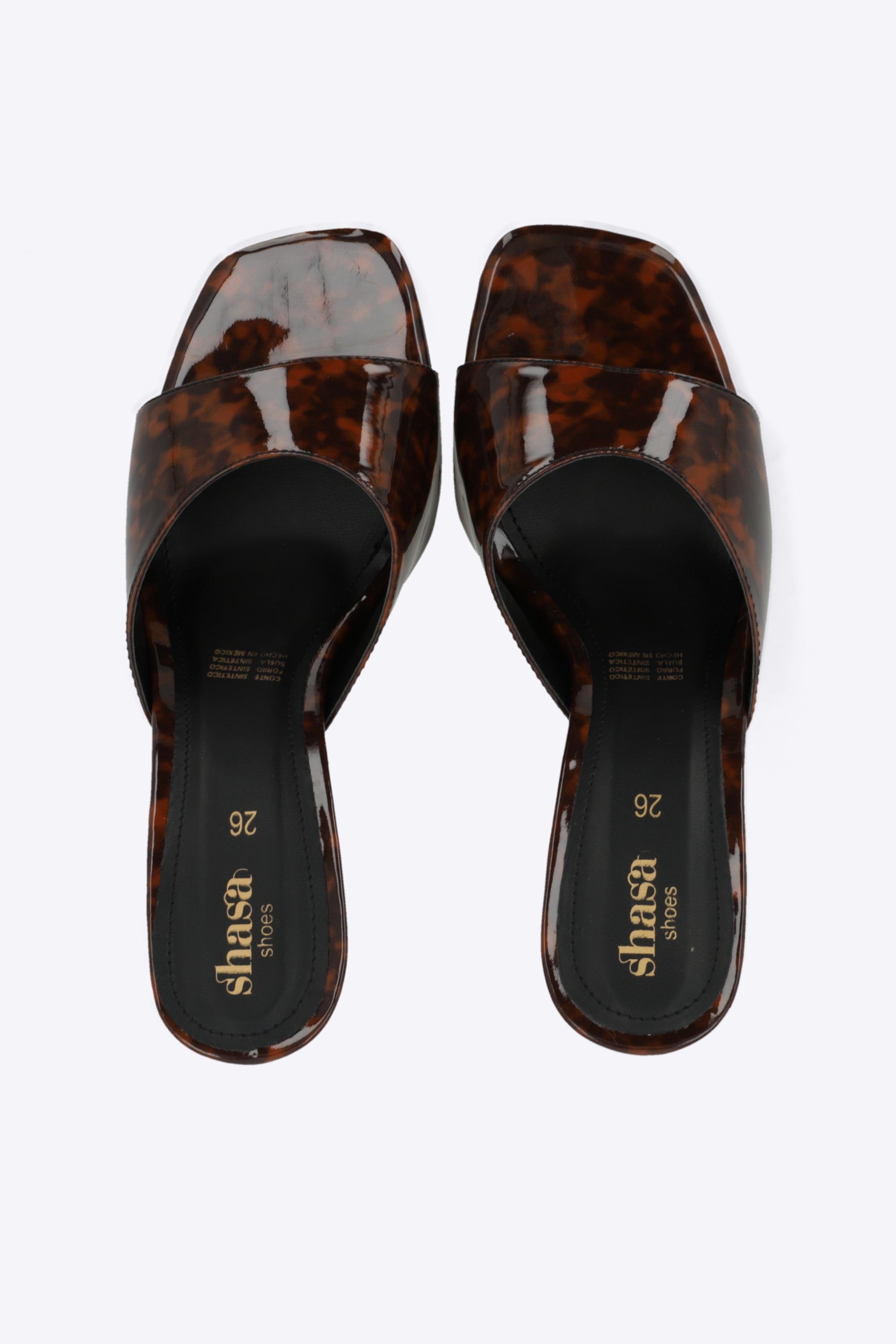 Tacon peep toe charol
