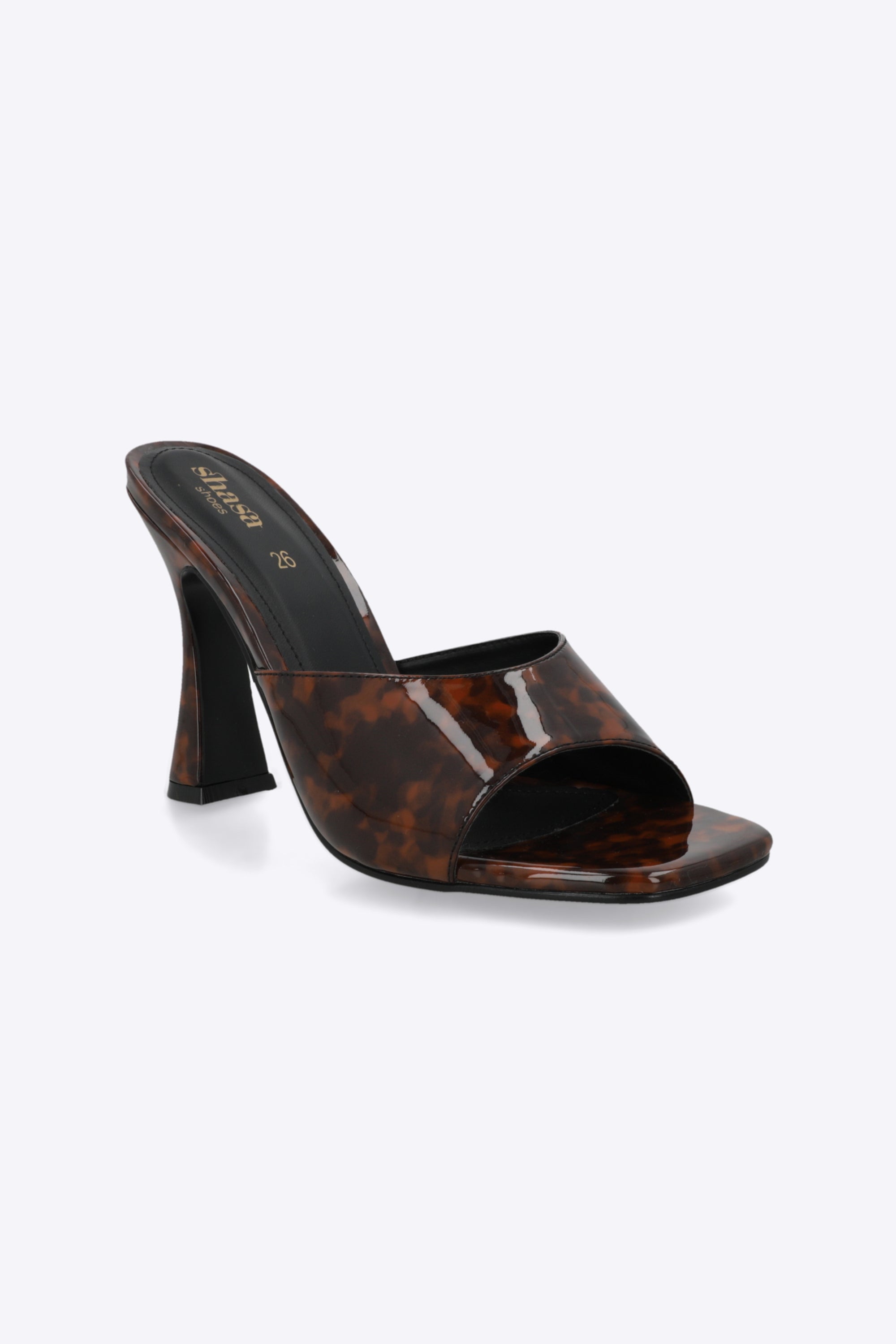 Tacon peep toe charol