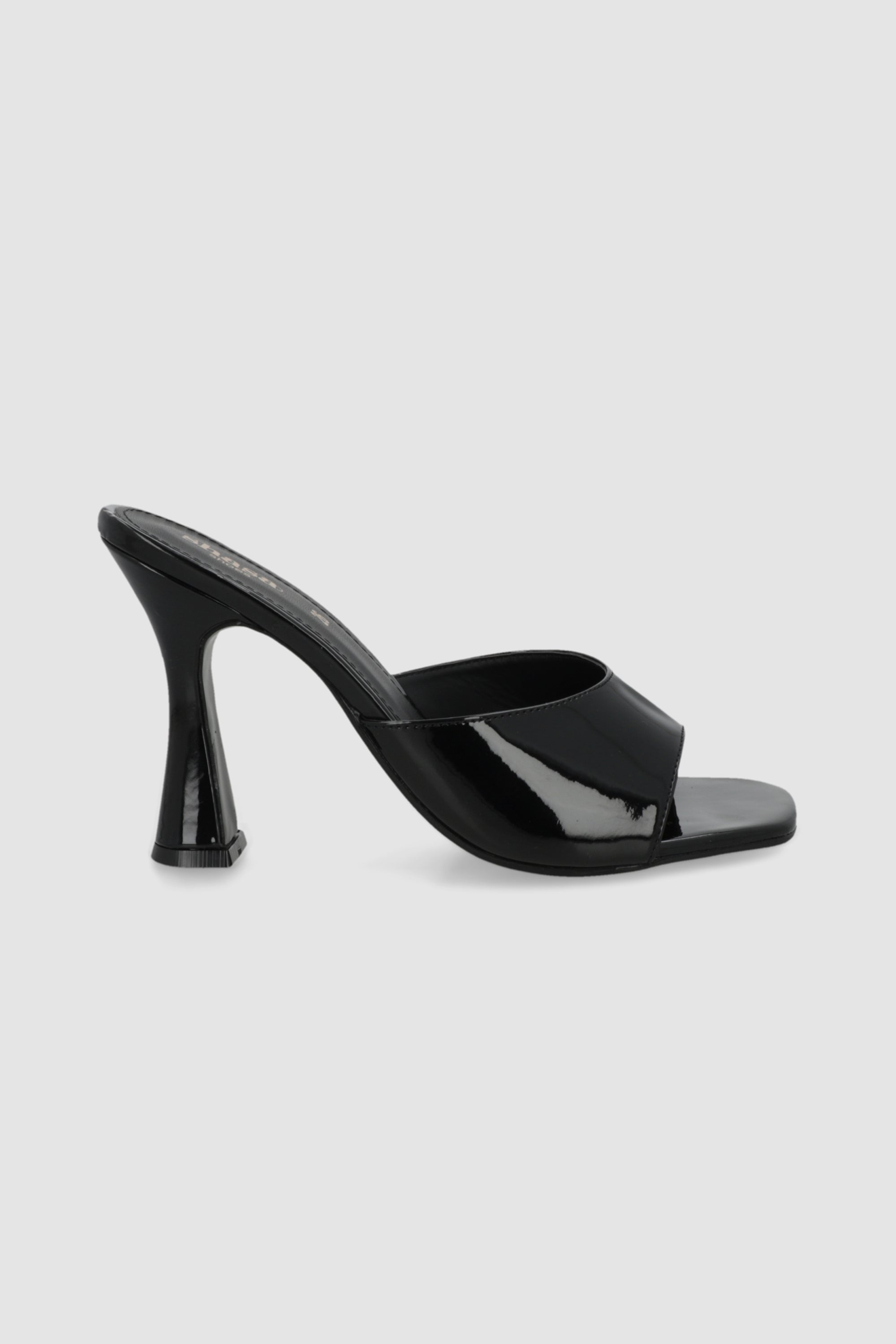 Tacon peep toe charol NEGRO